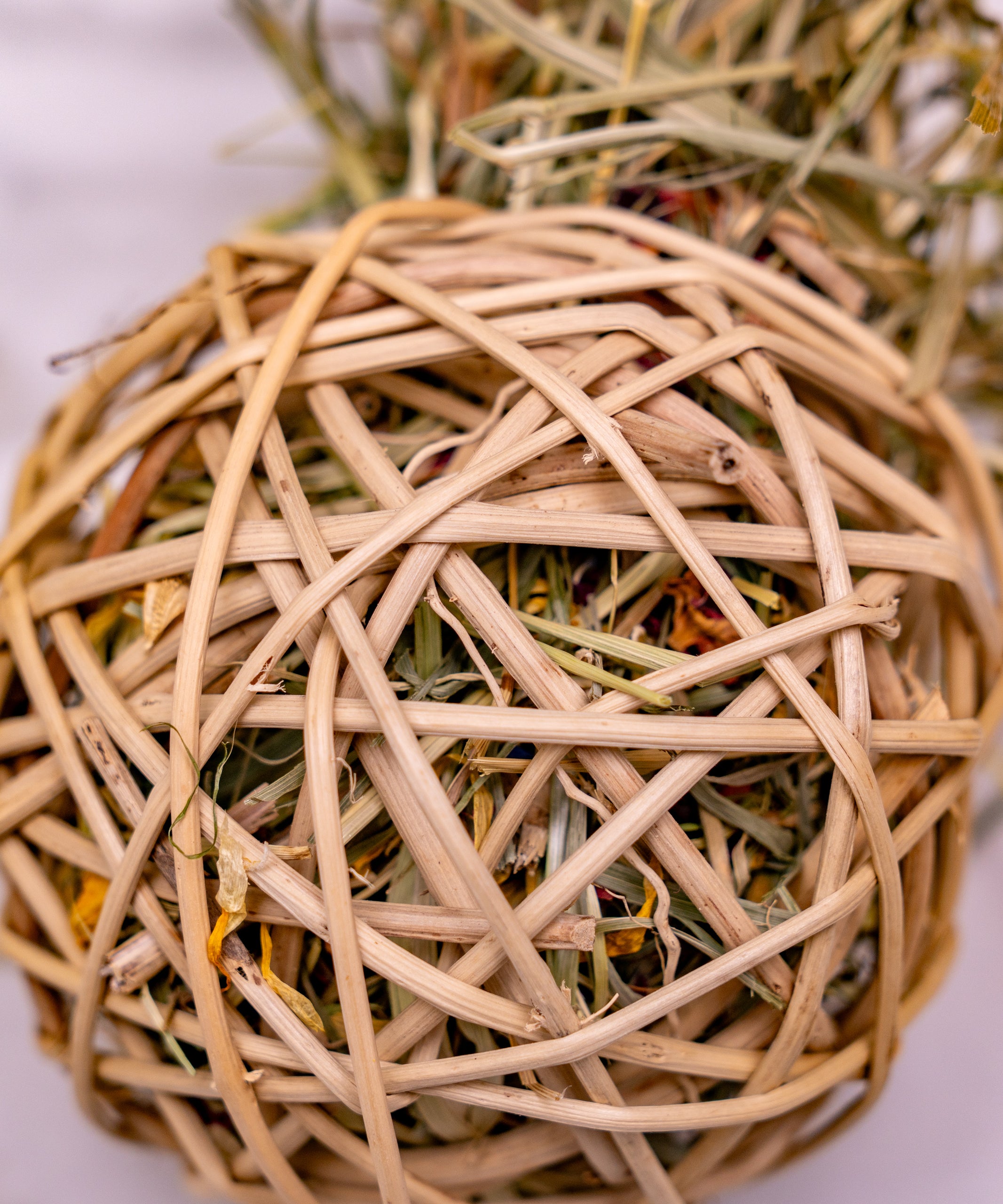 Timothy Hay & Flowers stuffed vine ball