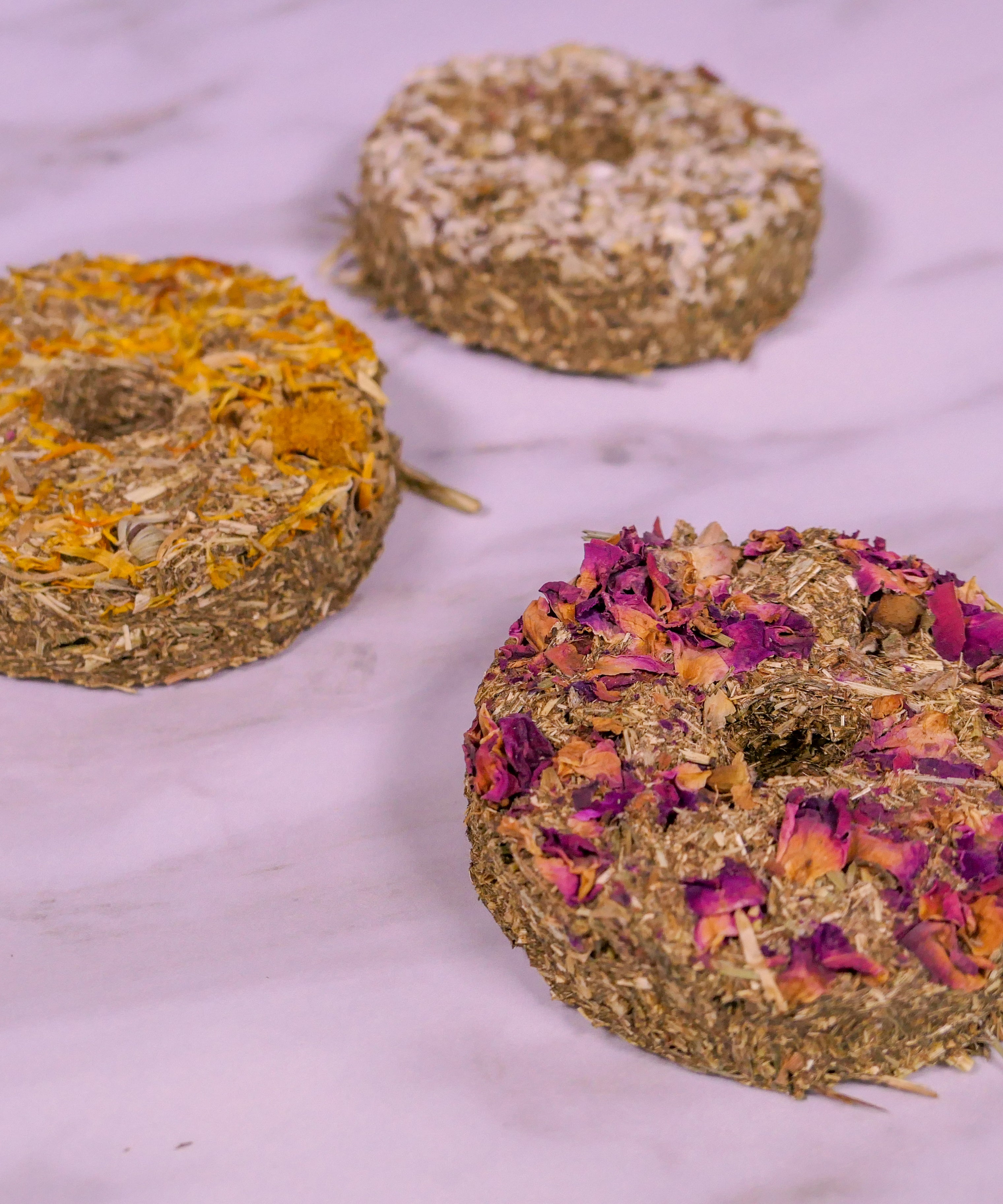 Forage Hay Doughnuts