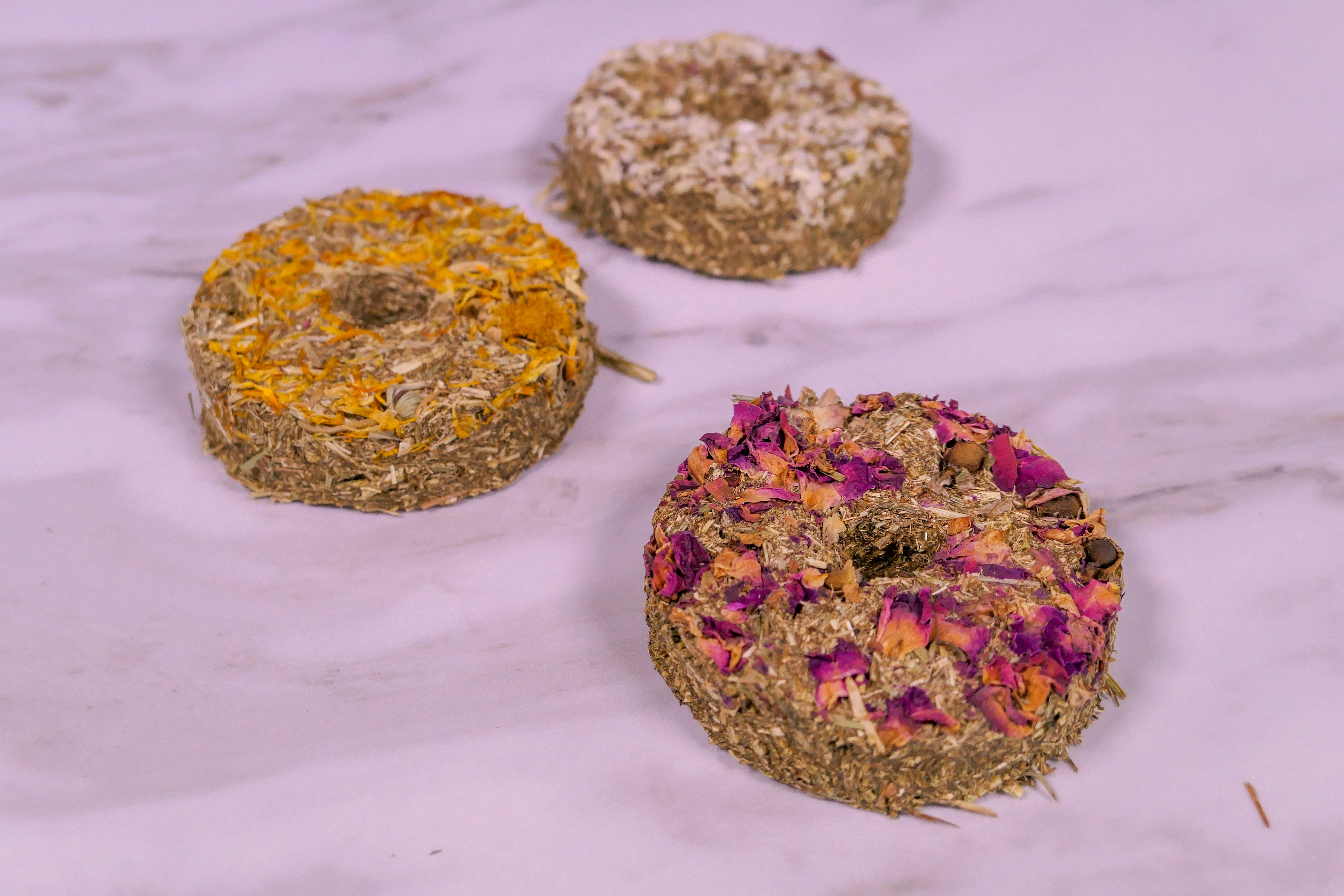 Forage Hay Doughnuts