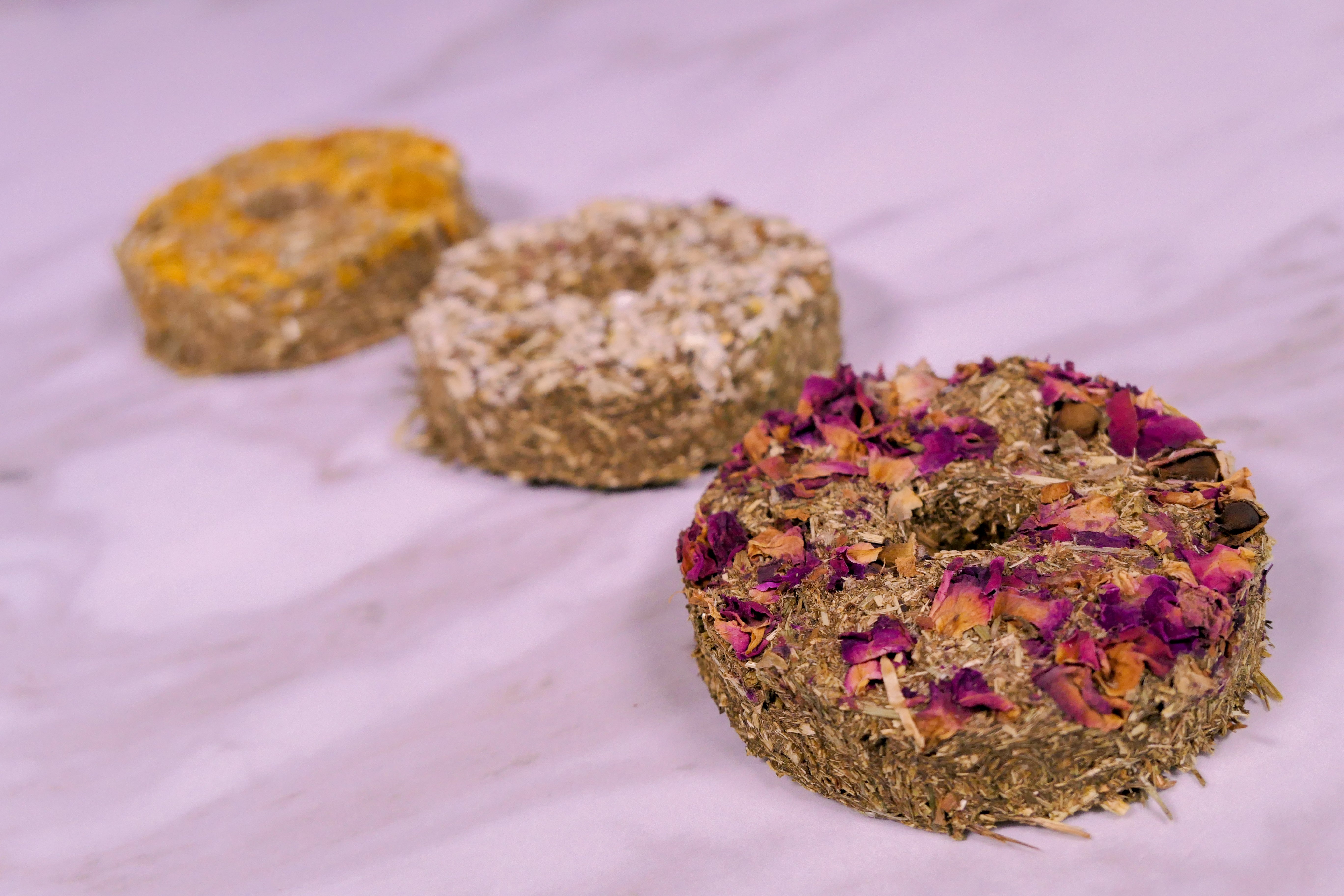 Forage Hay Doughnuts