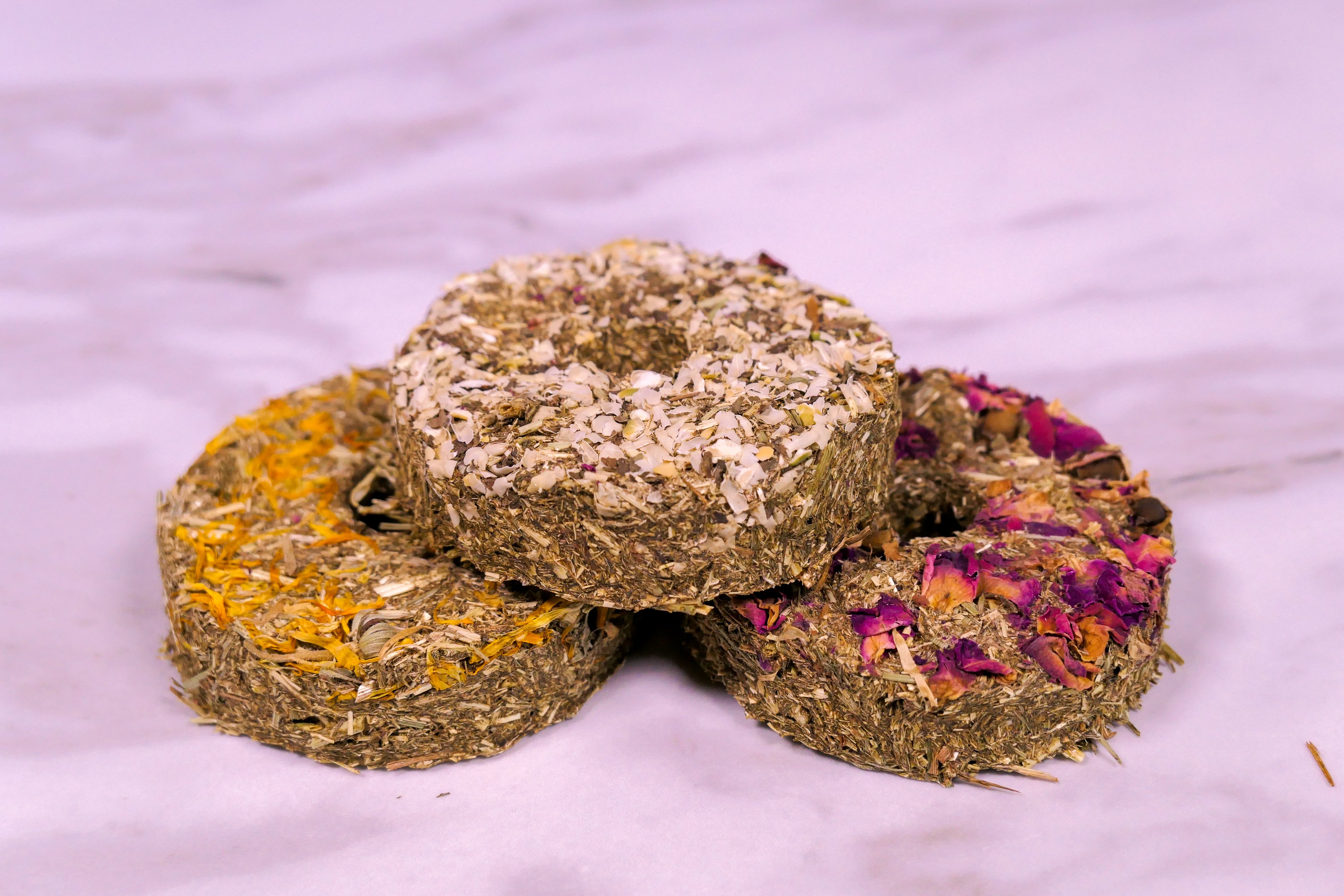 Forage Hay Doughnuts