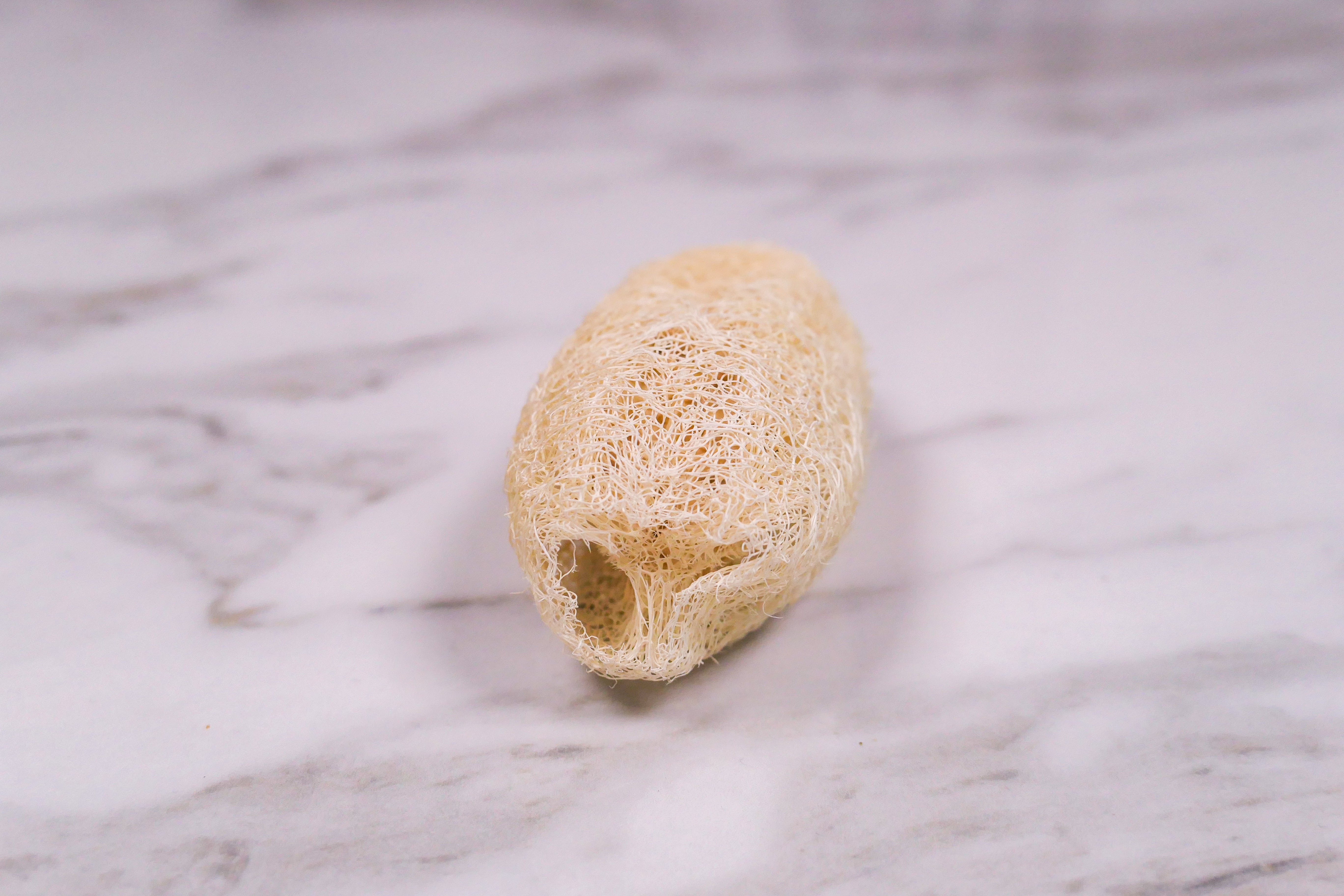 Mini natural loofah chew