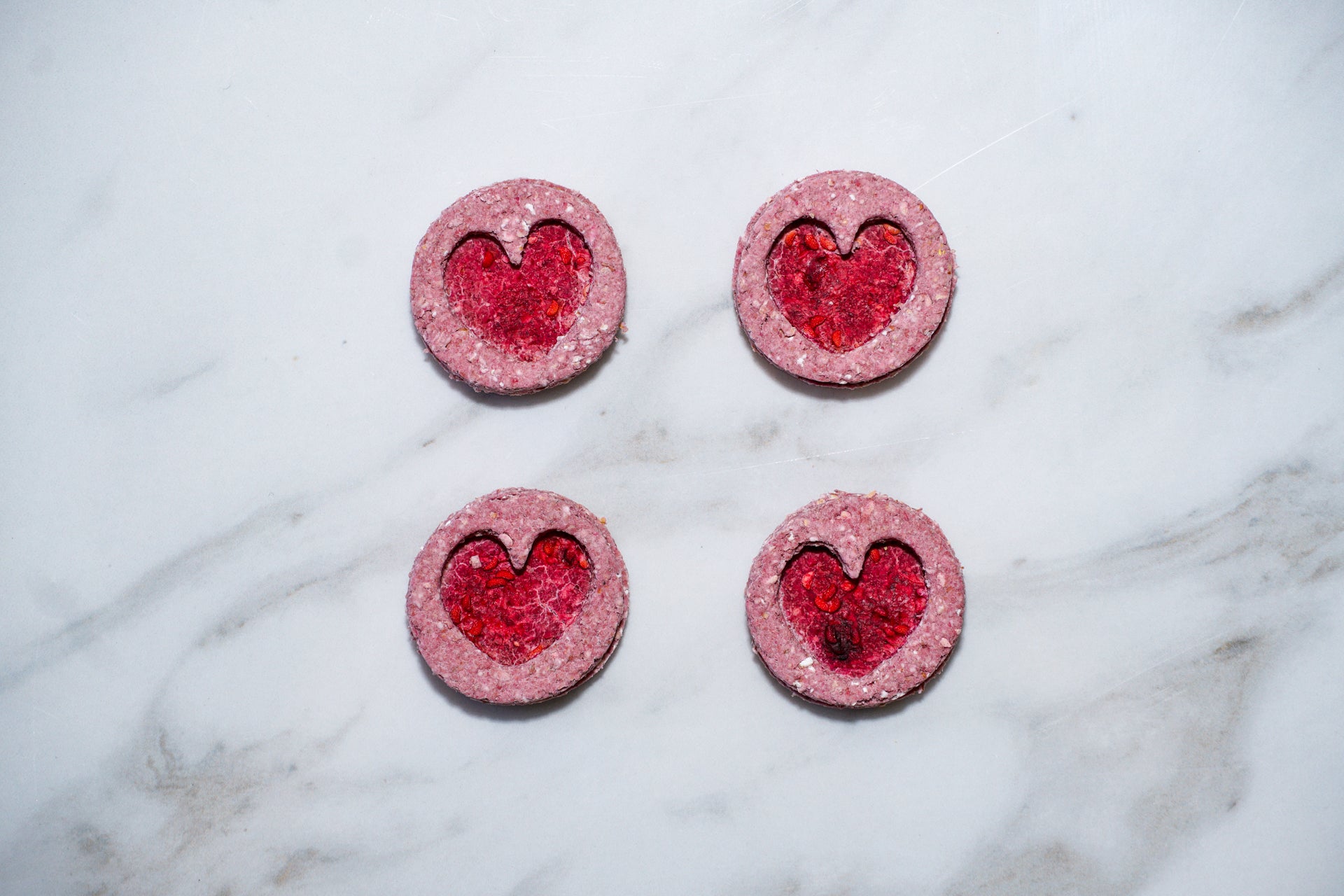 Heart Jam Sandwich Cookies