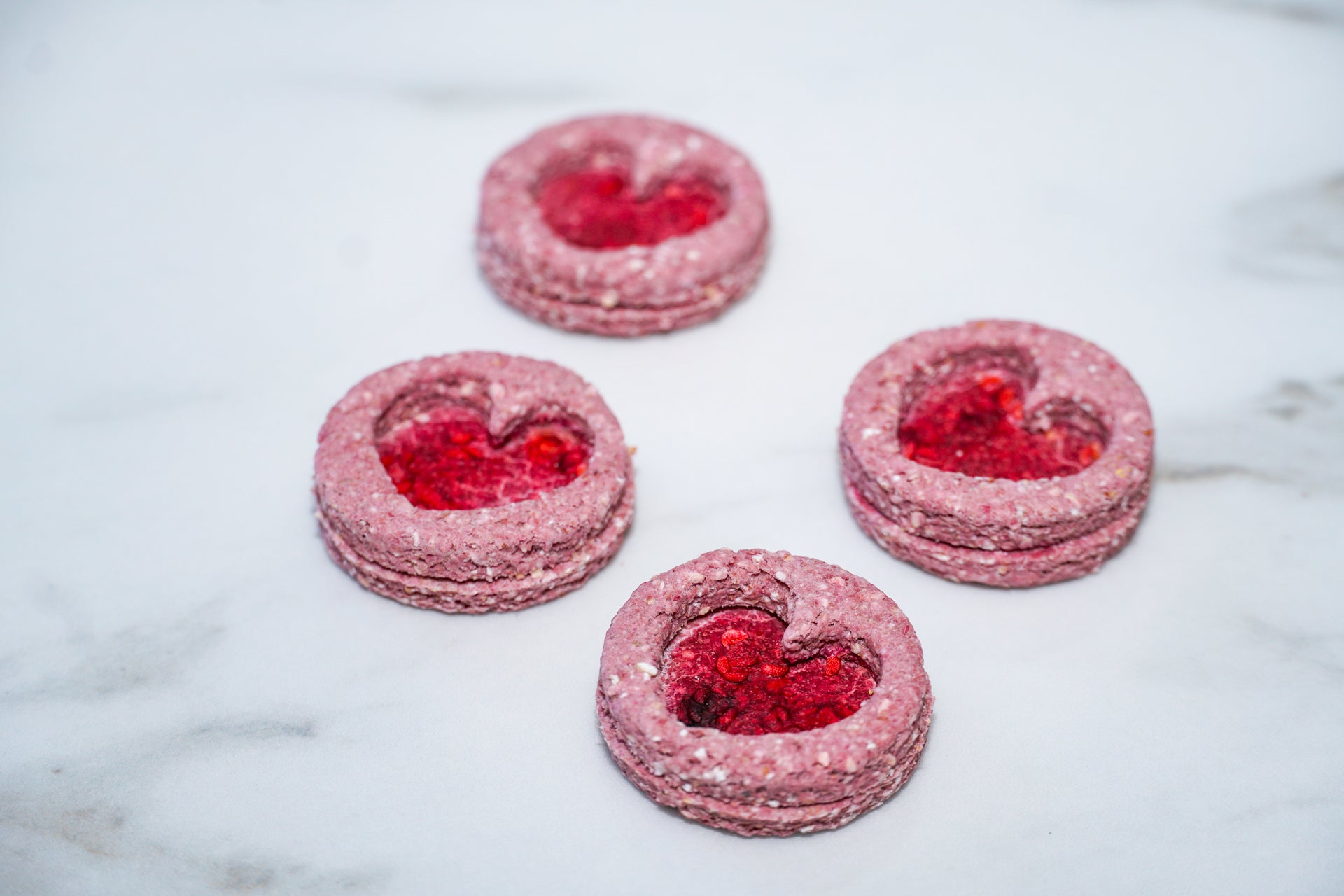 Heart Jam Sandwich Cookies