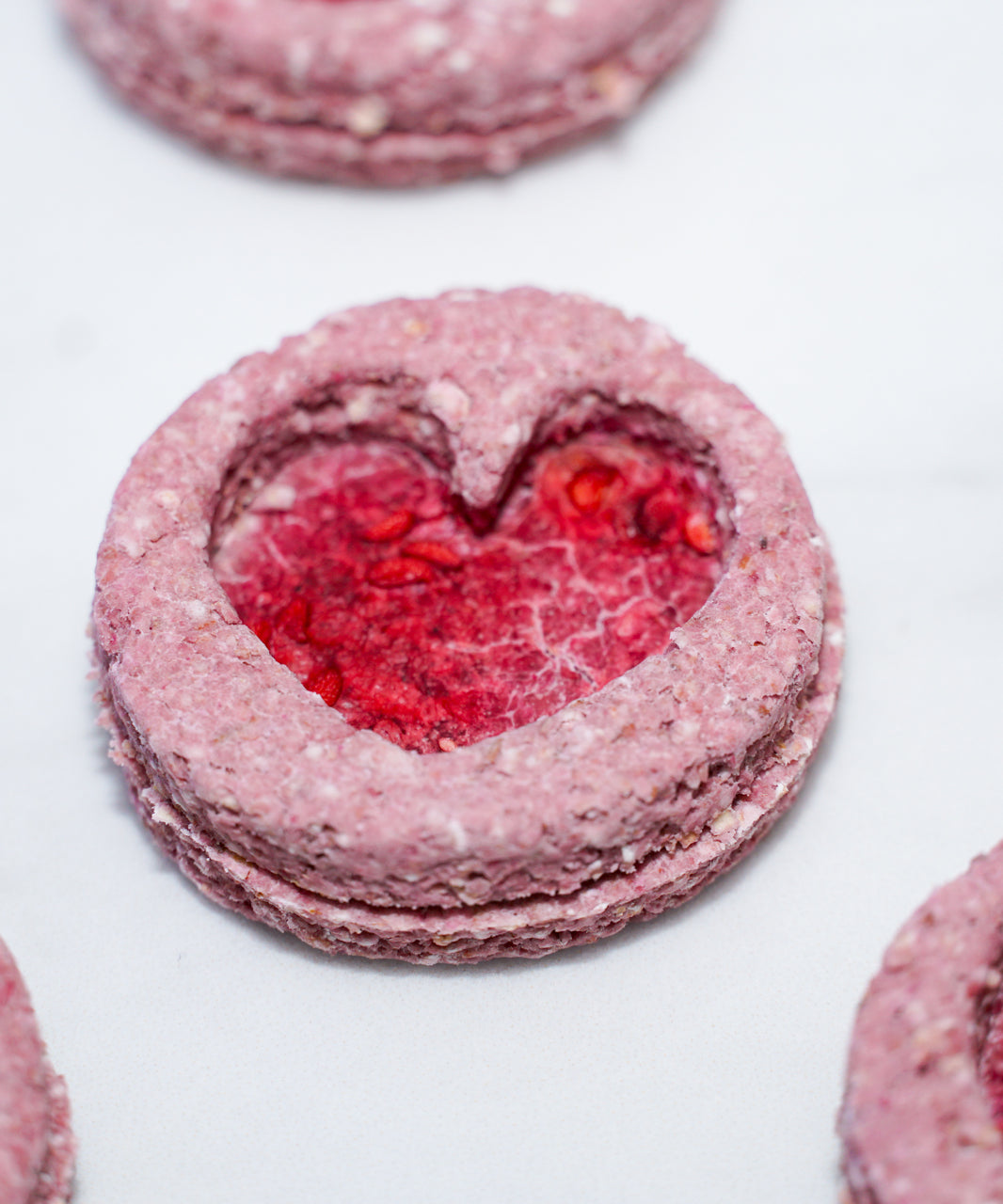 Heart Jam Sandwich Cookies