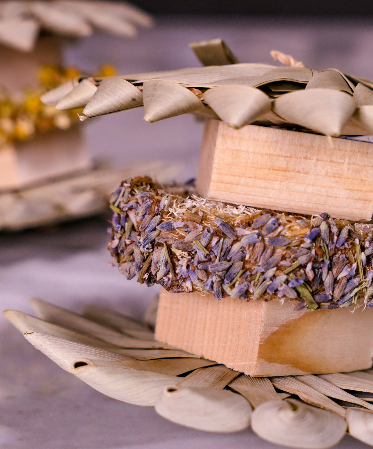 Calming Loofah Bunwich Chew Toy