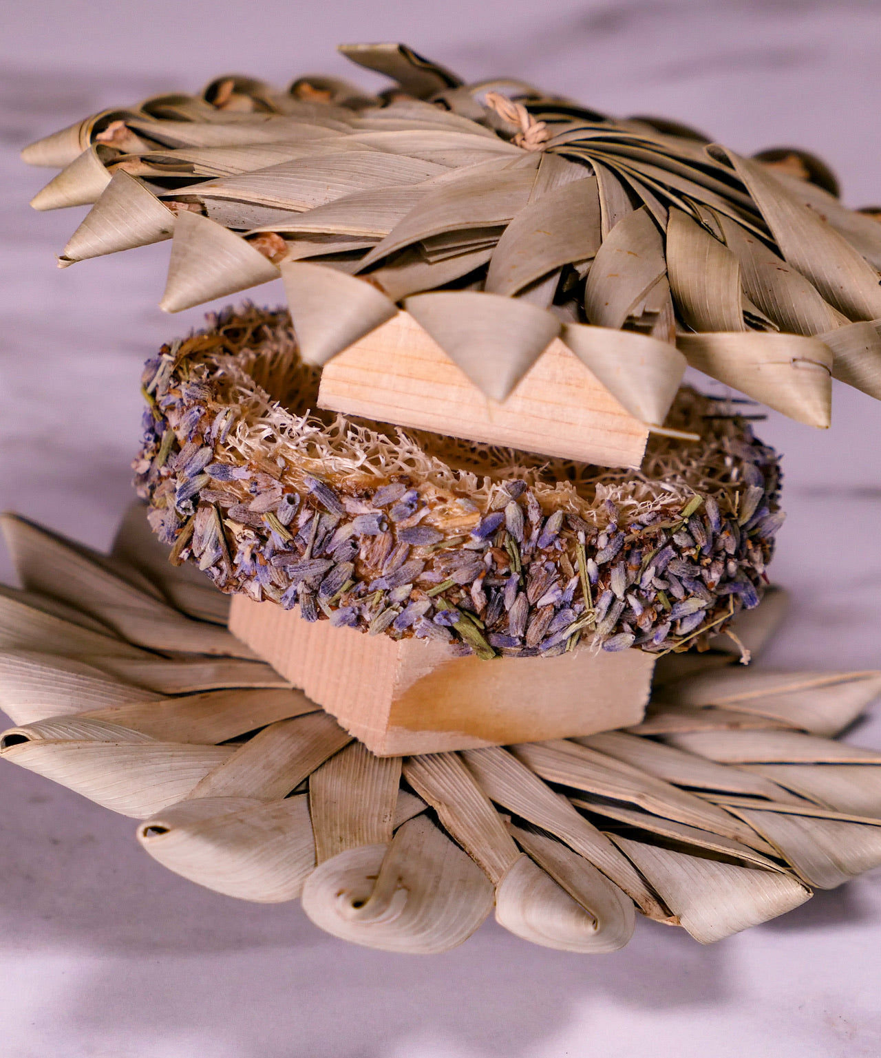 Calming Loofah Bunwich Chew Toy