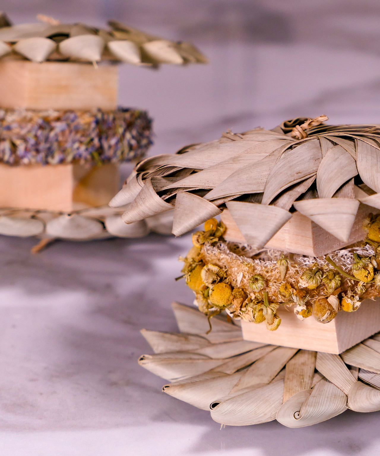 Calming Loofah Bunwich Chew Toy