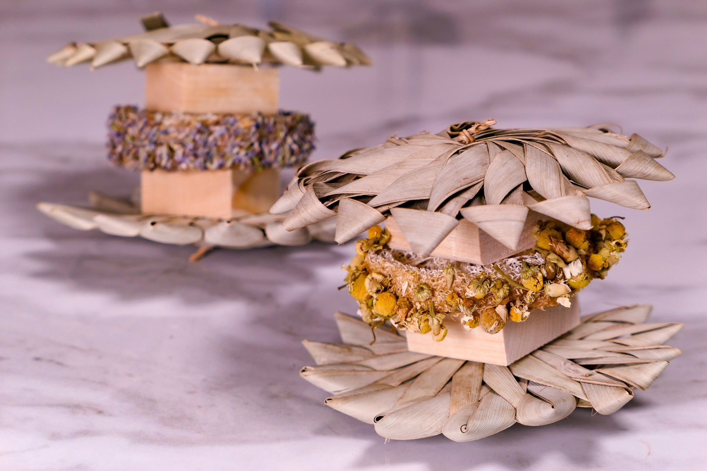 Calming Loofah Bunwich Chew Toy