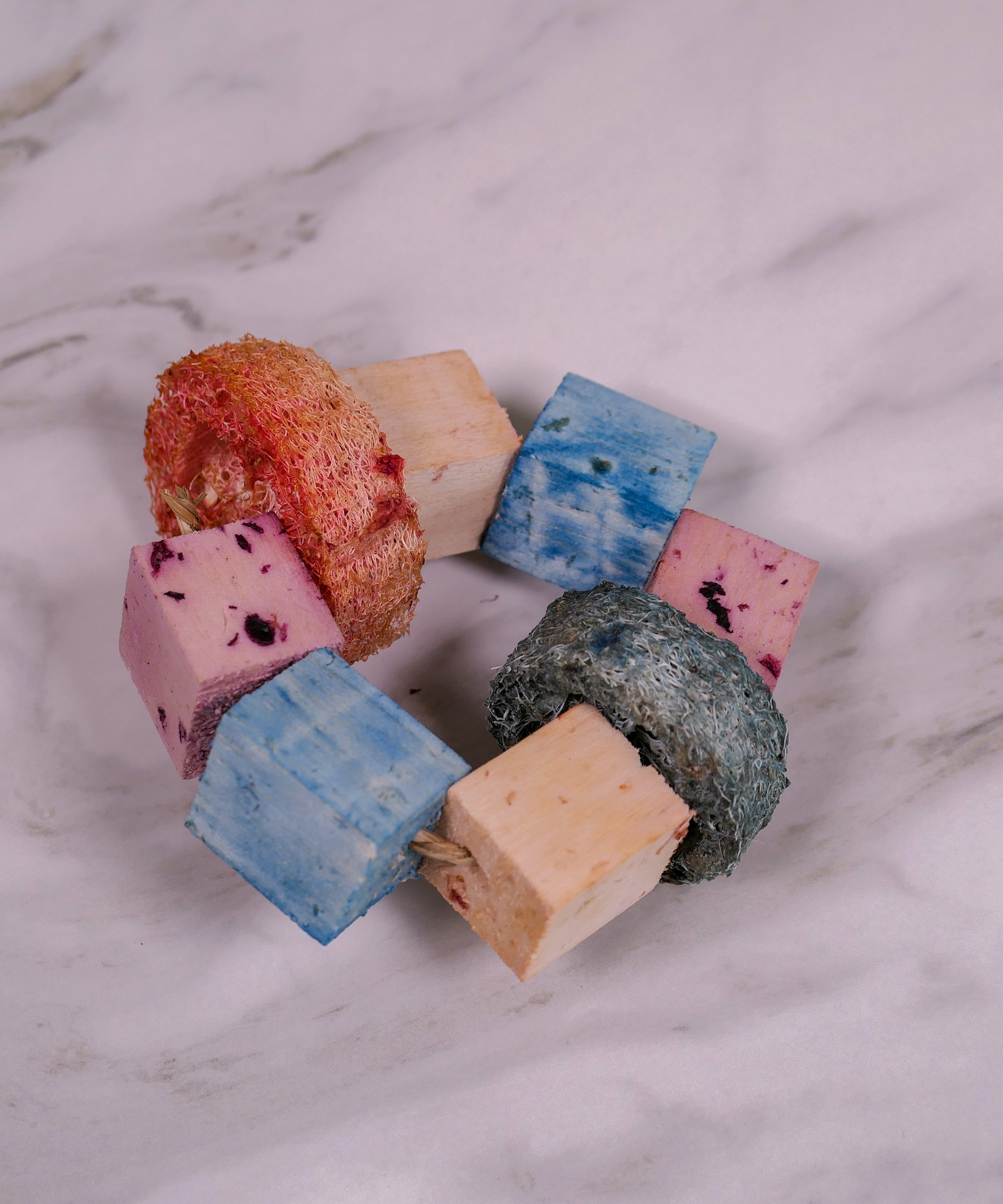 Infused Balsa and Loofah Hula Hoop Chew Toy