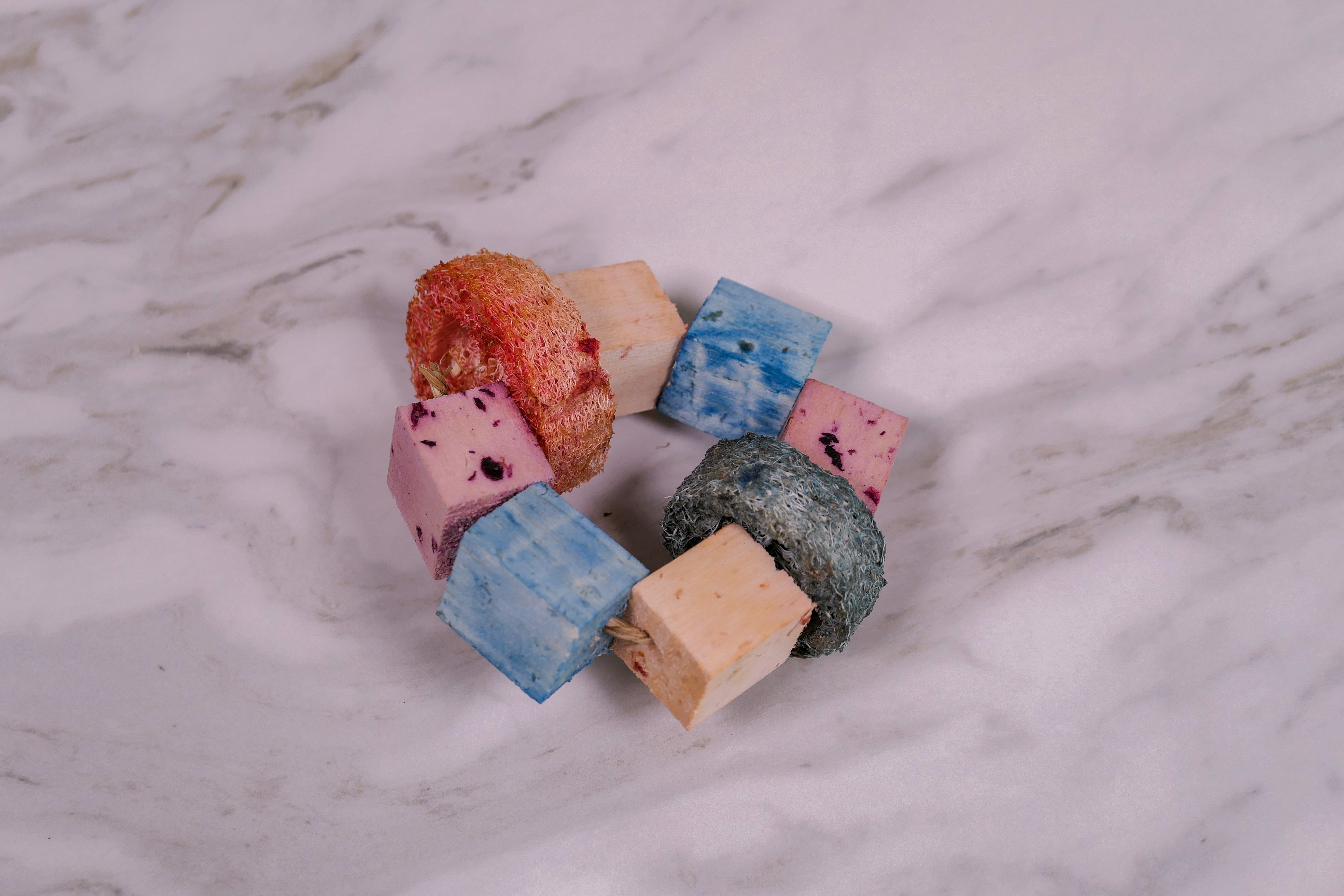 Infused Balsa and Loofah Hula Hoop Chew Toy