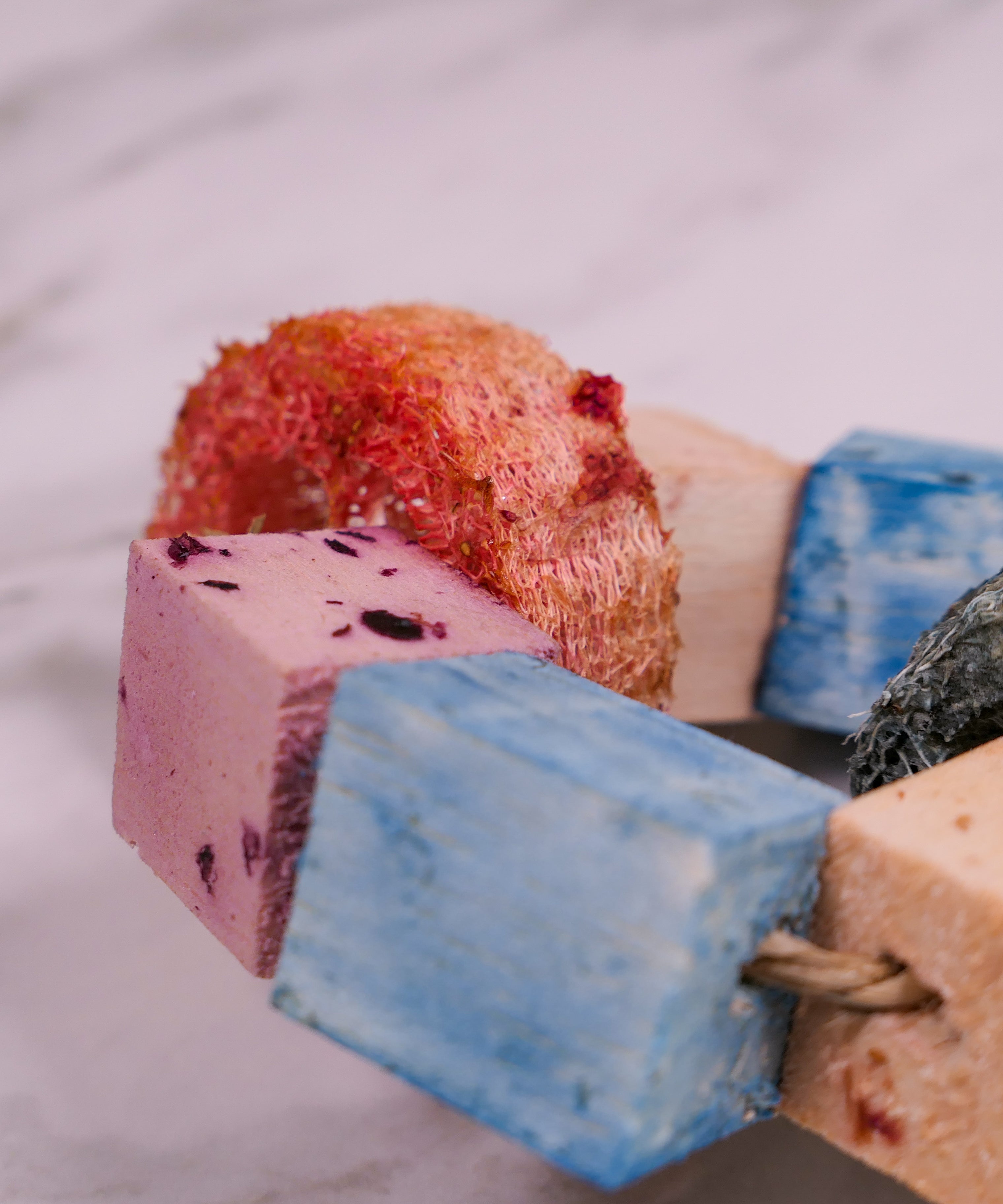 Infused Balsa and Loofah Hula Hoop Chew Toy