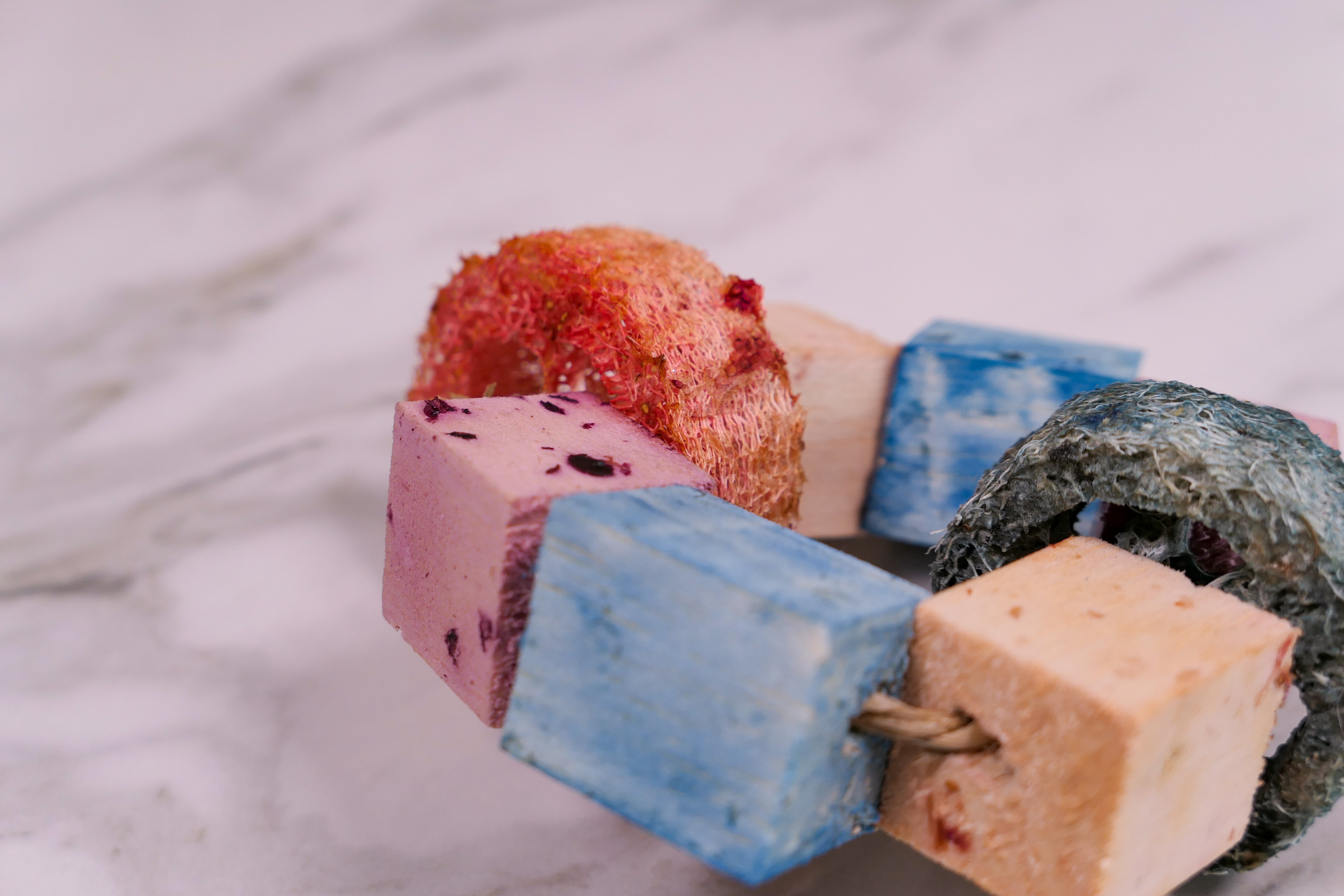 Infused Balsa and Loofah Hula Hoop Chew Toy