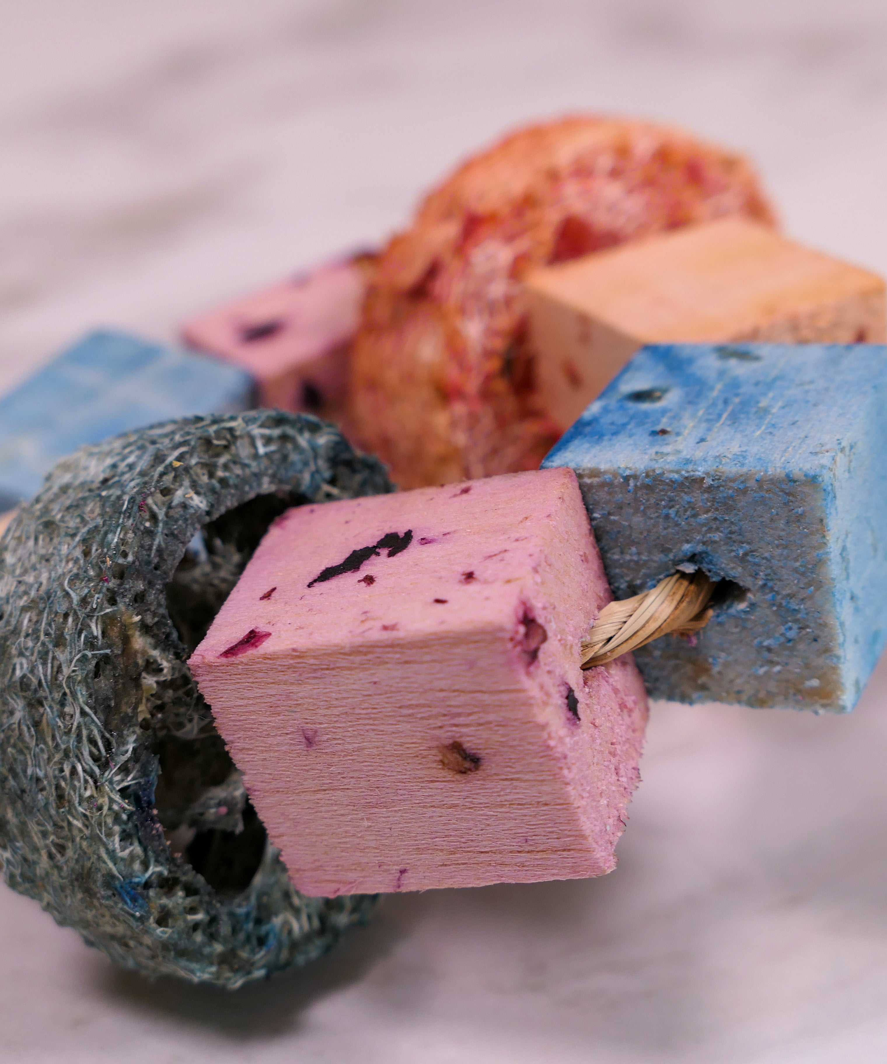 Infused Balsa and Loofah Hula Hoop Chew Toy