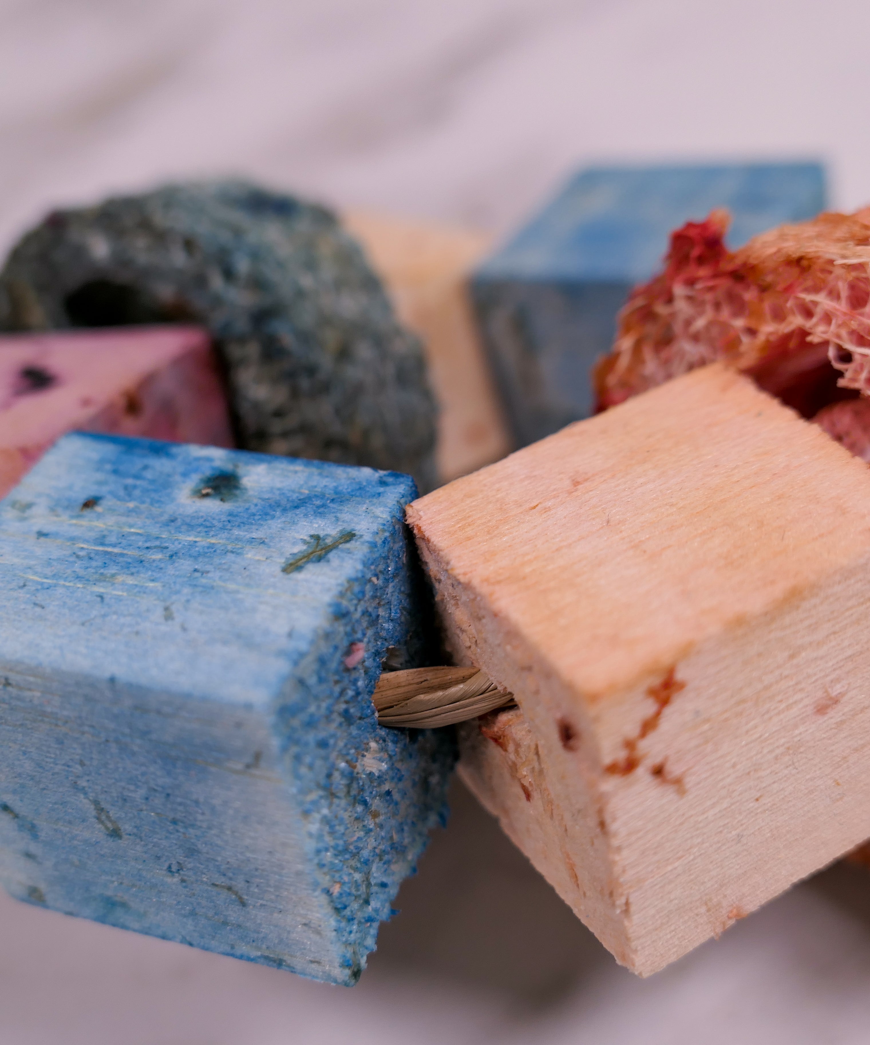 Infused Balsa and Loofah Hula Hoop Chew Toy