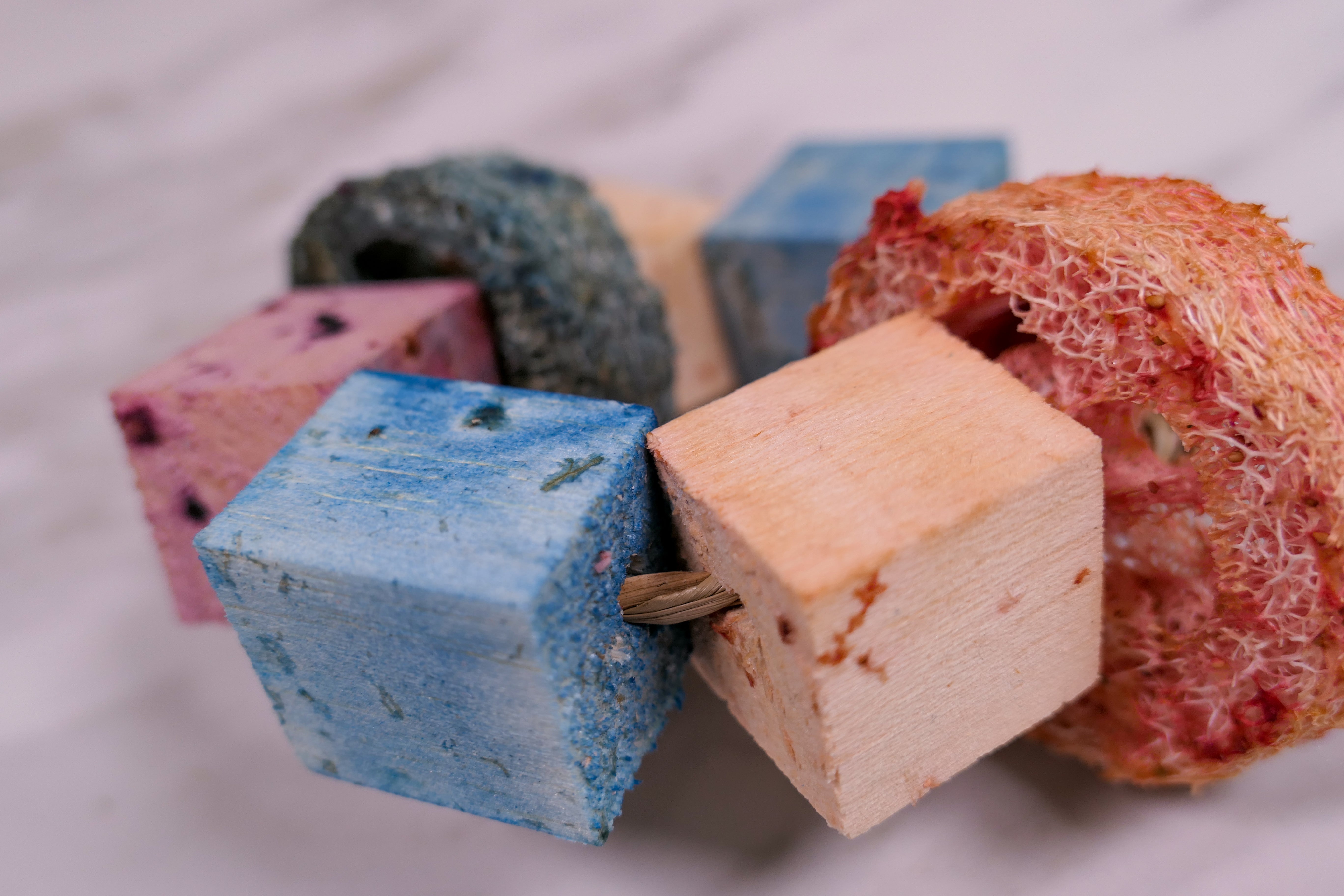 Infused Balsa and Loofah Hula Hoop Chew Toy