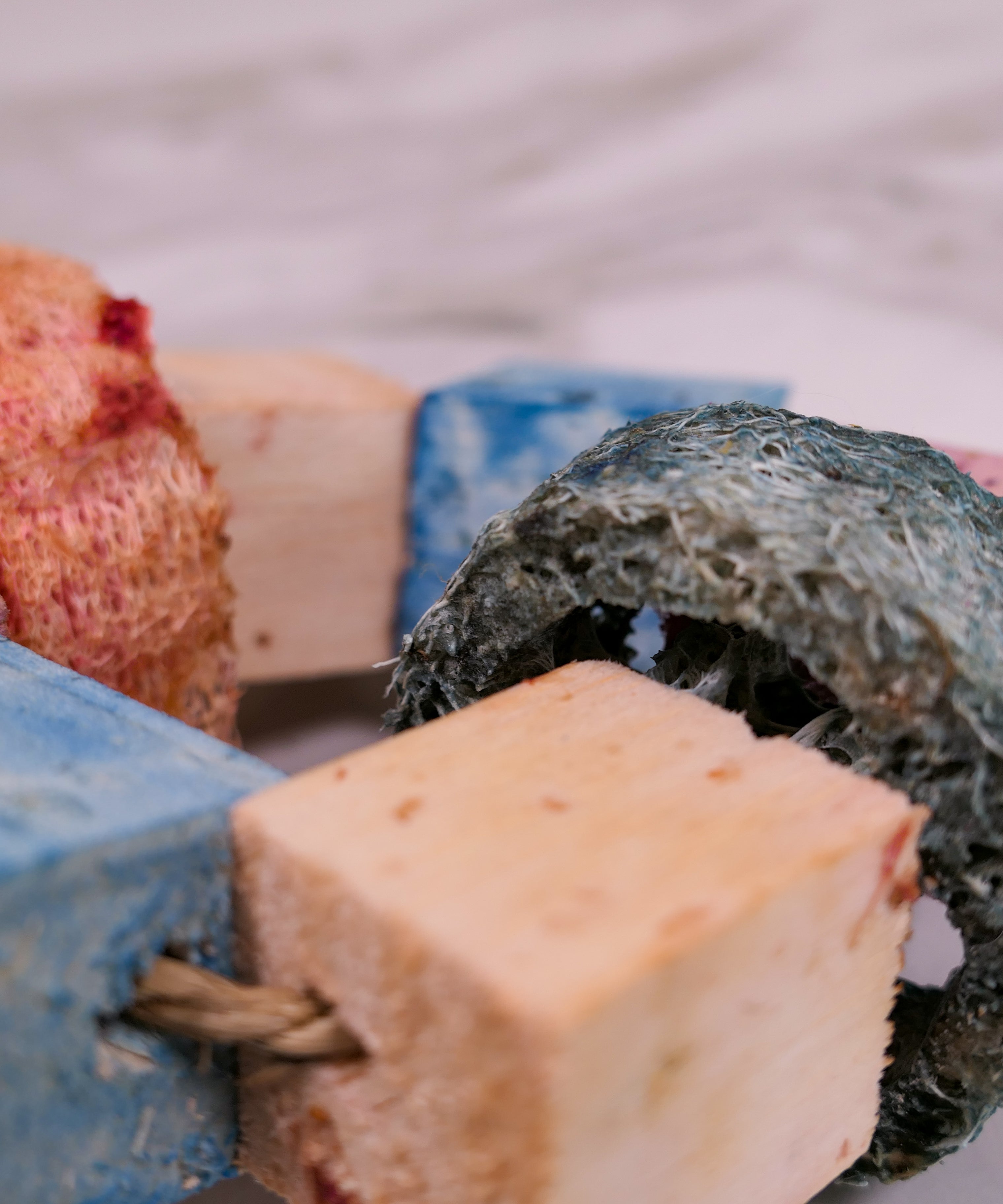 Infused Balsa and Loofah Hula Hoop Chew Toy