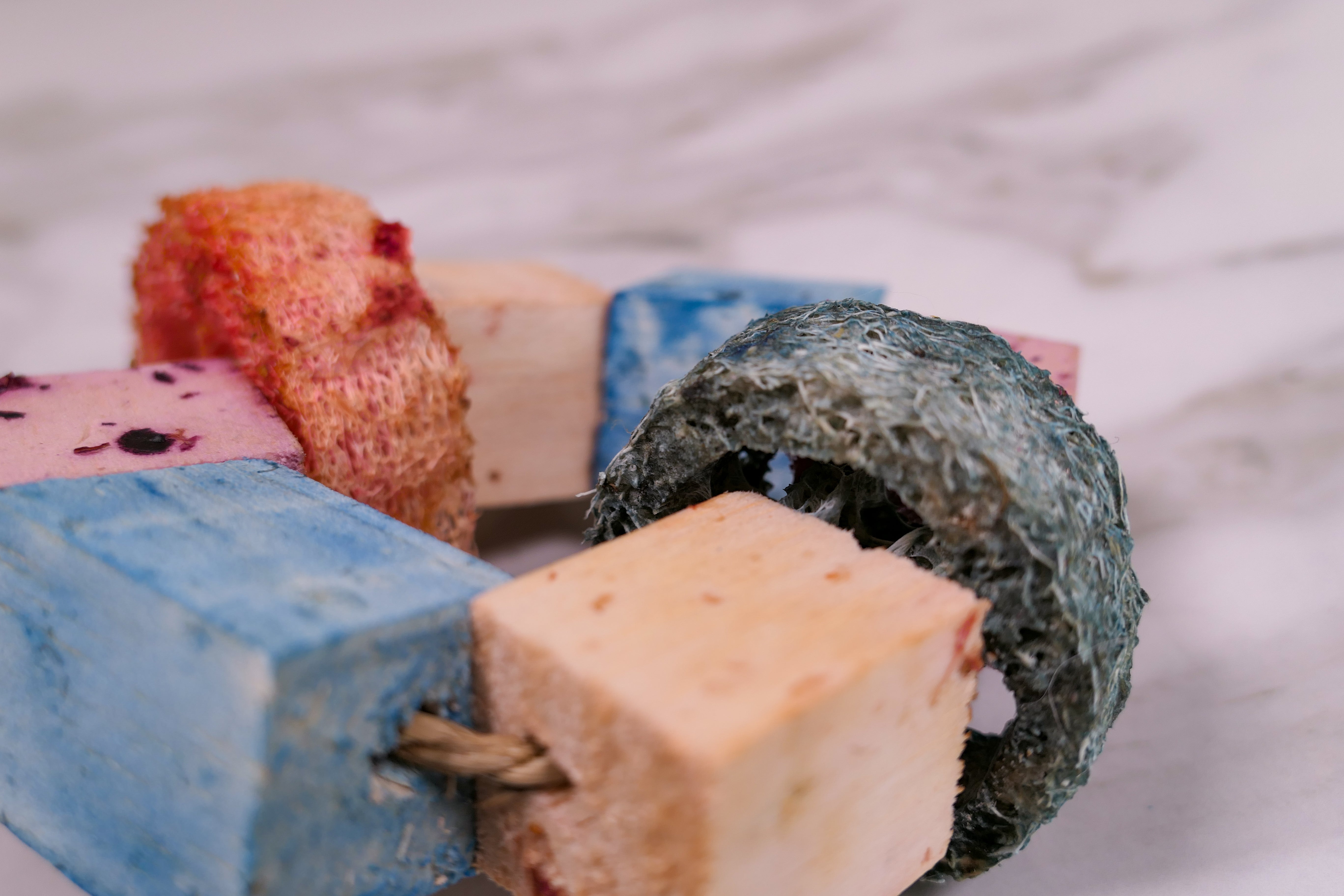 Infused Balsa and Loofah Hula Hoop Chew Toy