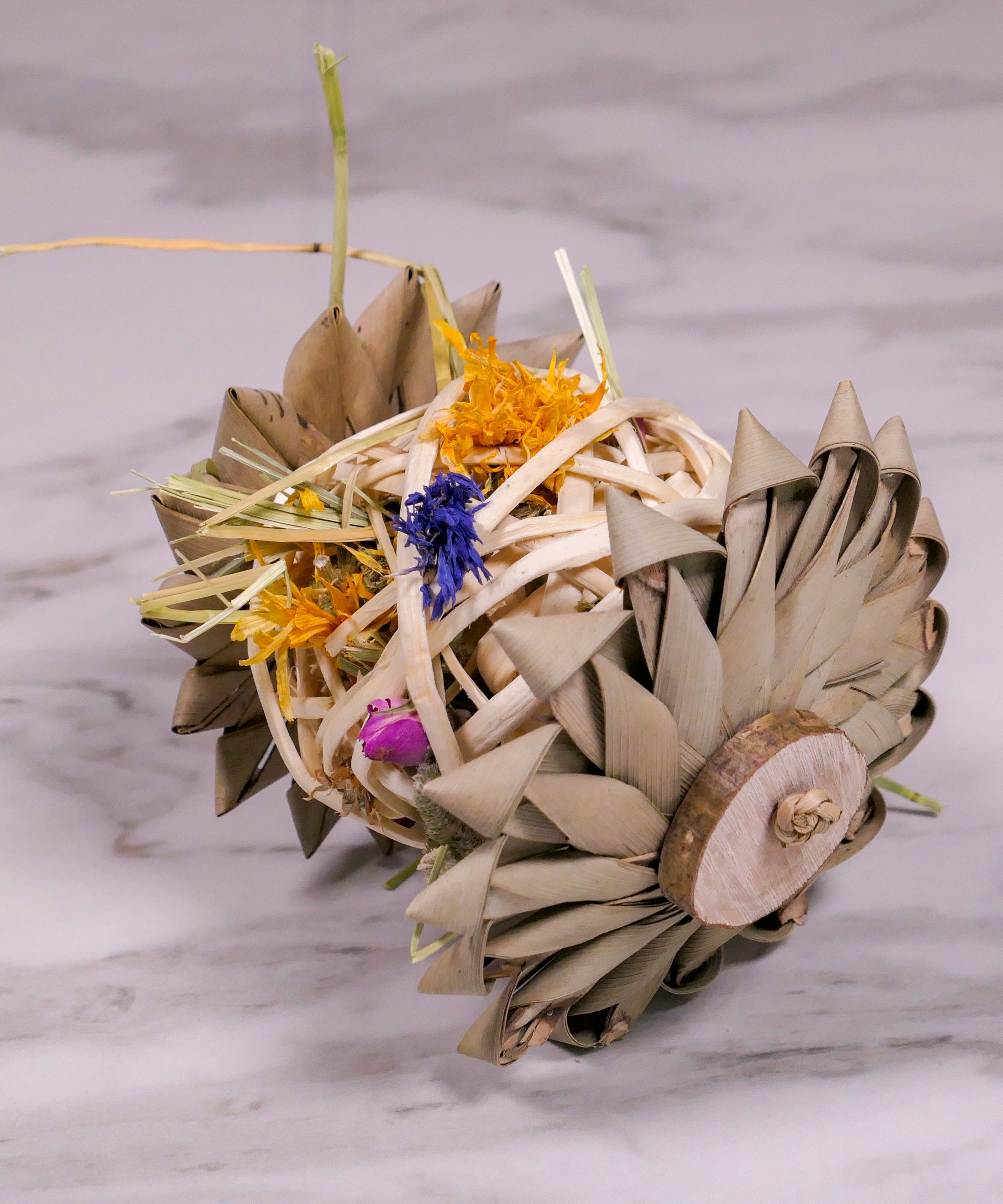 Palm Flower Forage Toy