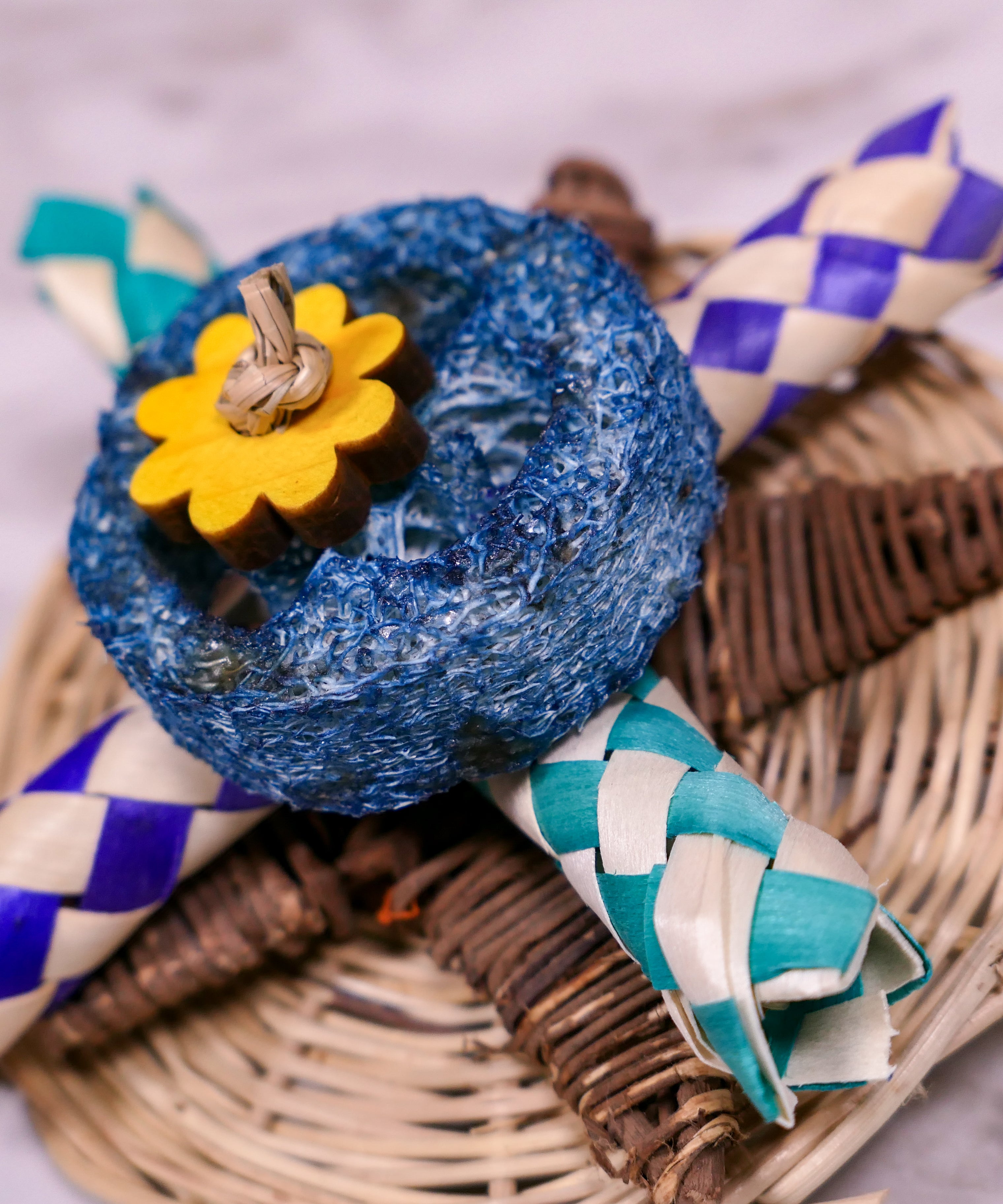 Loofah Puzzle Chew Toy