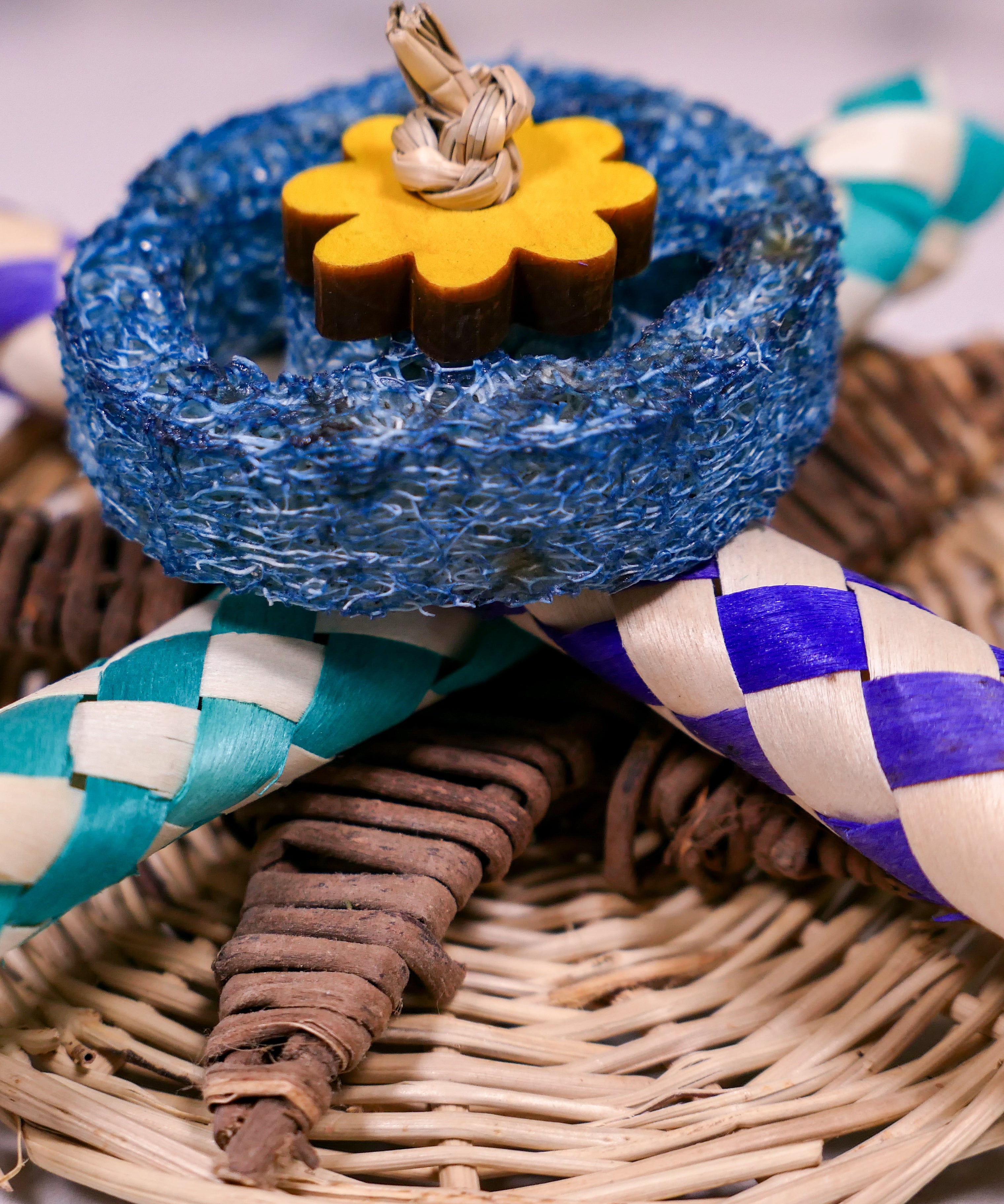 Loofah Puzzle Chew Toy