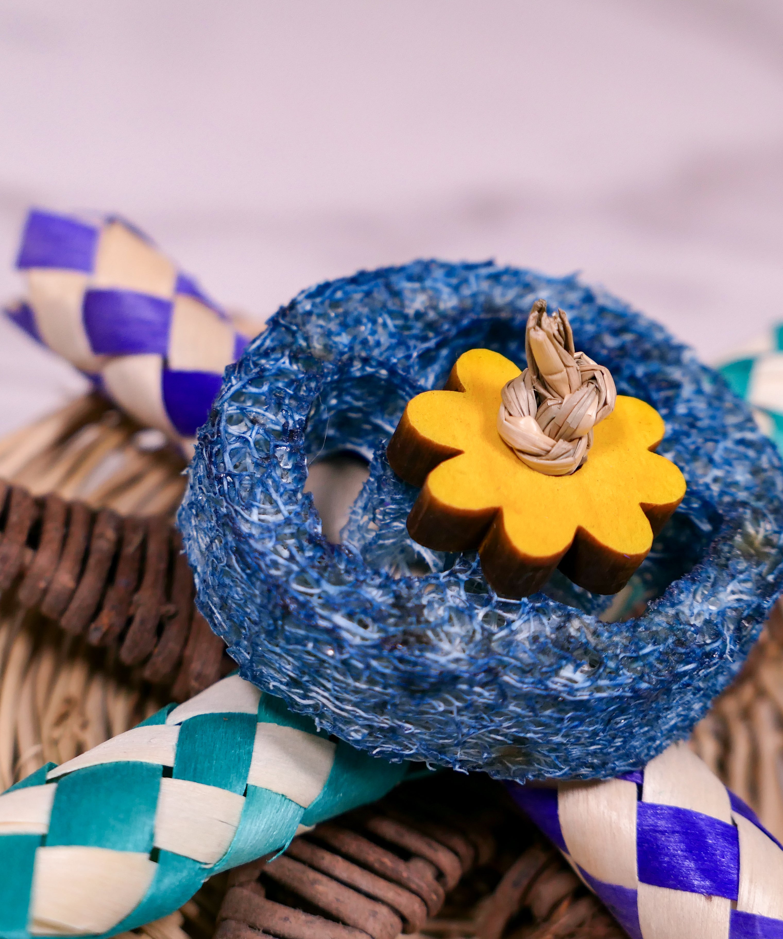 Loofah Puzzle Chew Toy