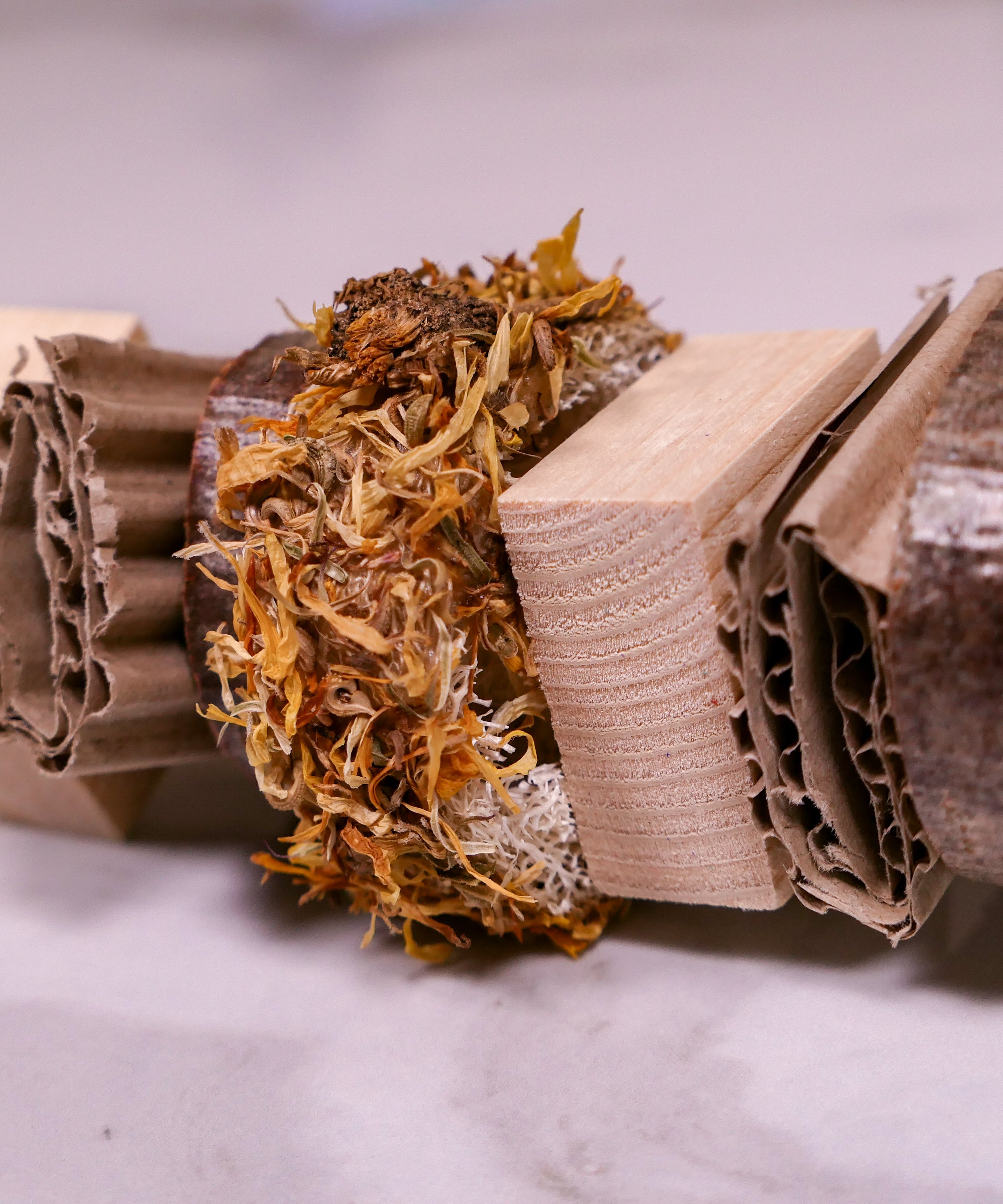 Floral Loofah Nibble and Chew Hanging Toy