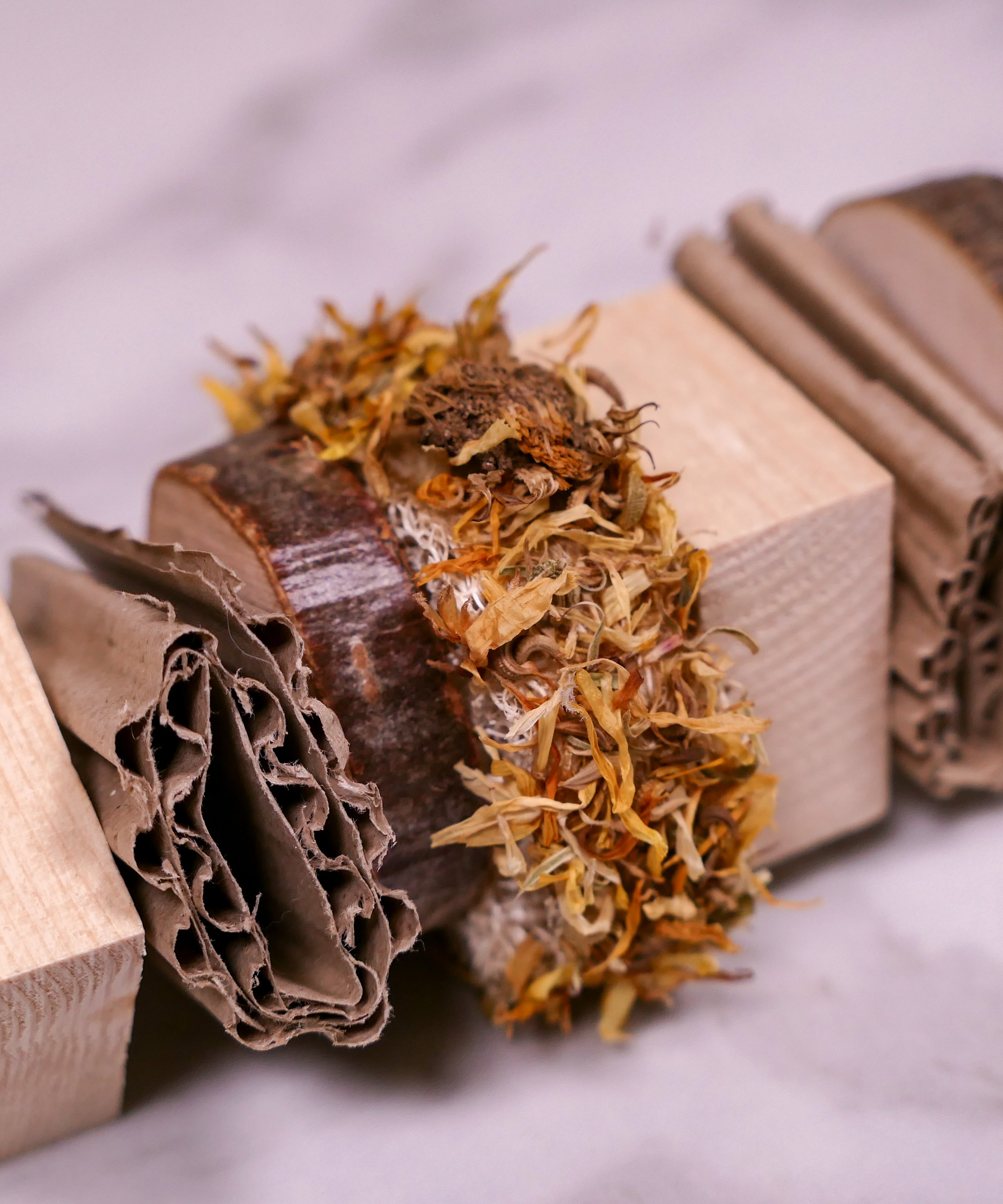 Floral Loofah Nibble and Chew Hanging Toy