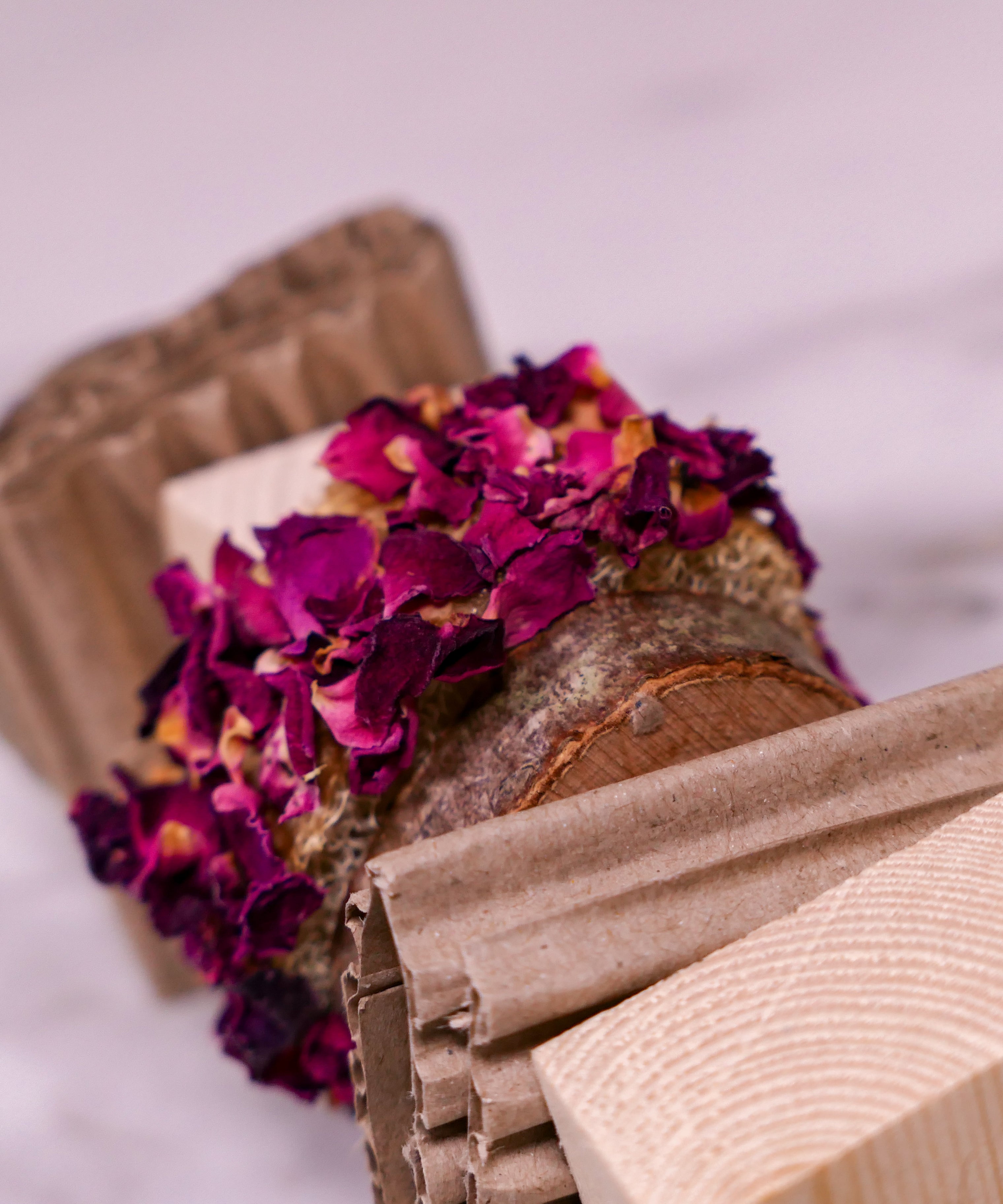 Floral Loofah Nibble and Chew Hanging Toy