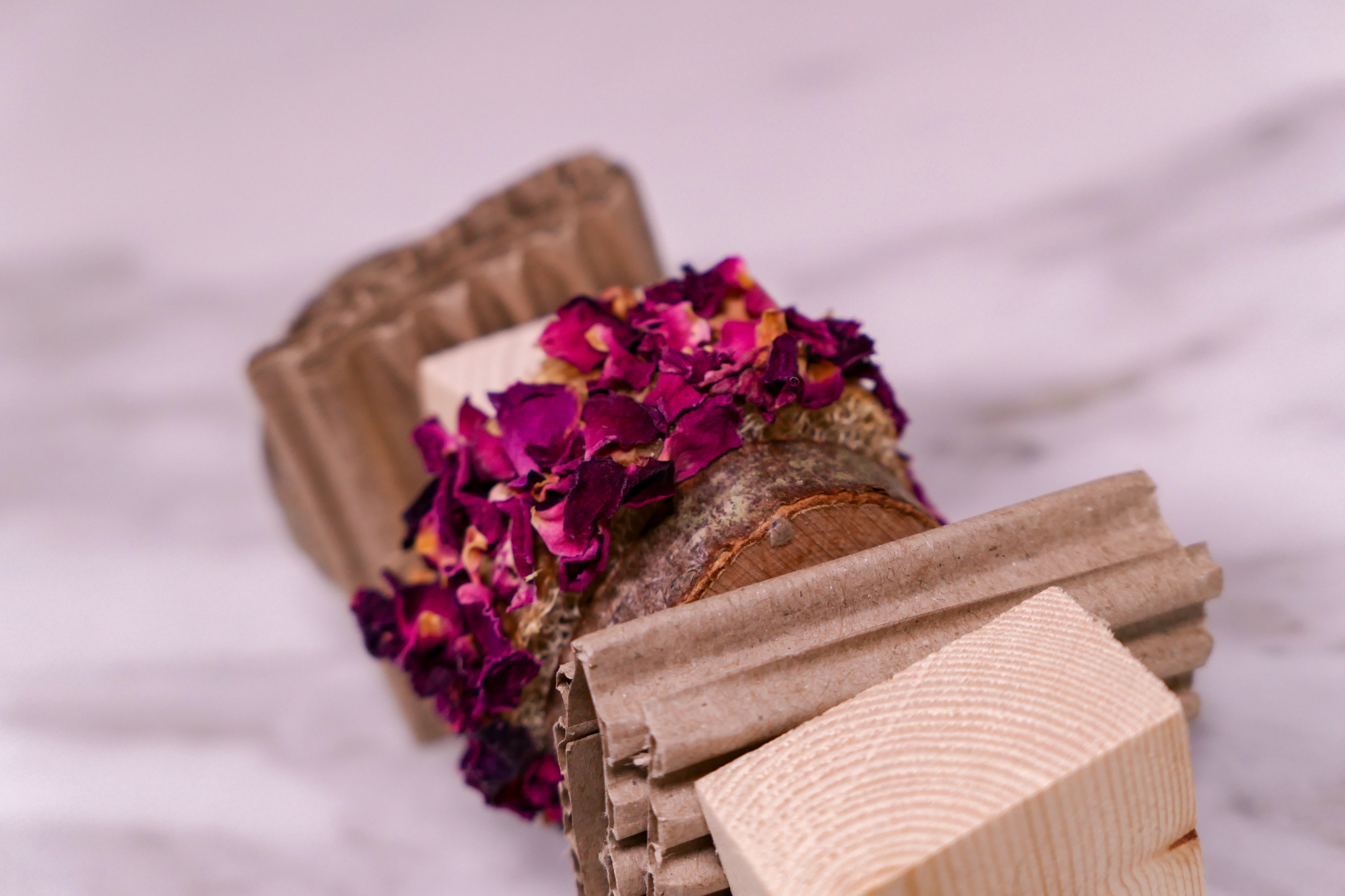 Floral Loofah Nibble and Chew Hanging Toy