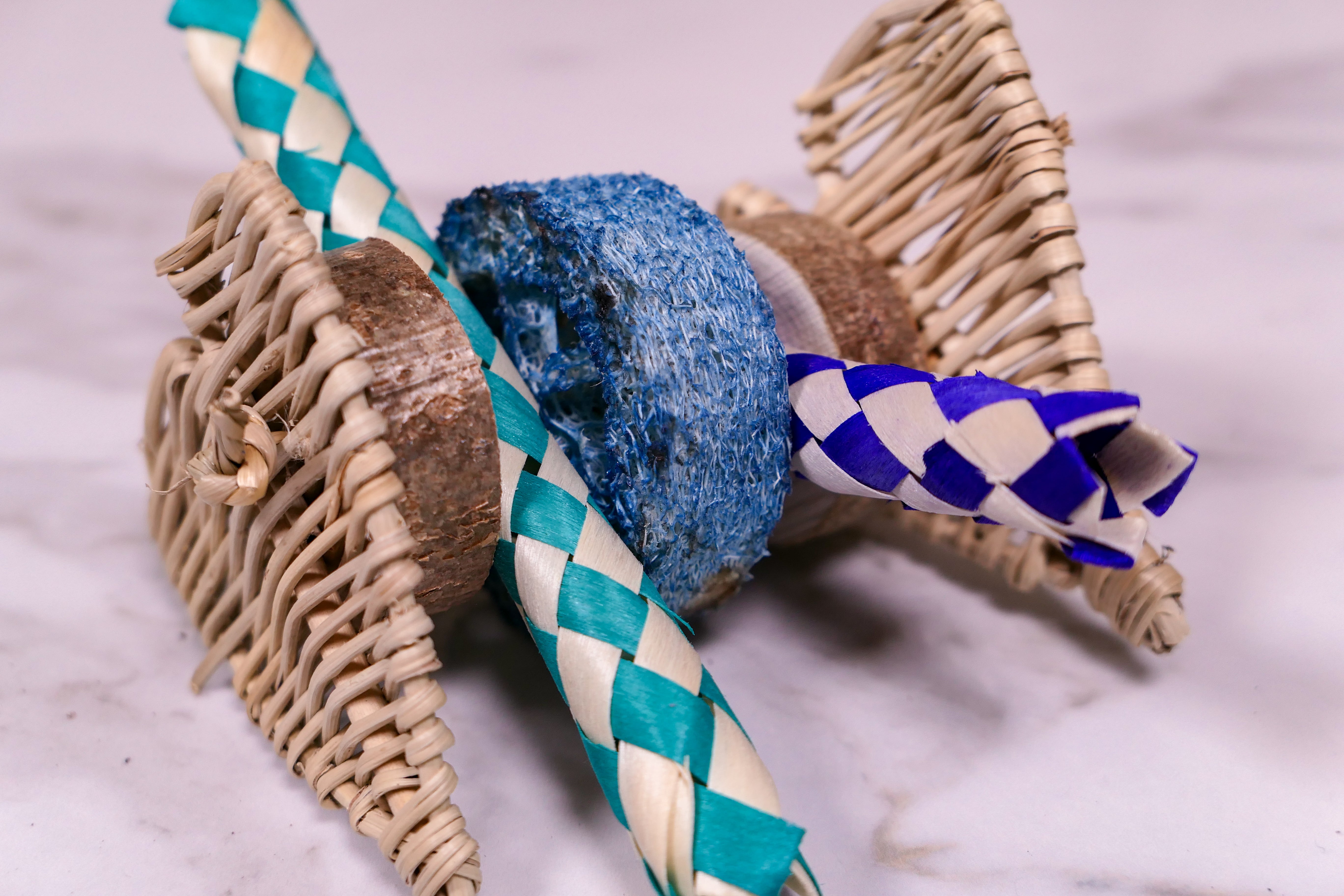 Hearty Loofah Trap Chew Toy