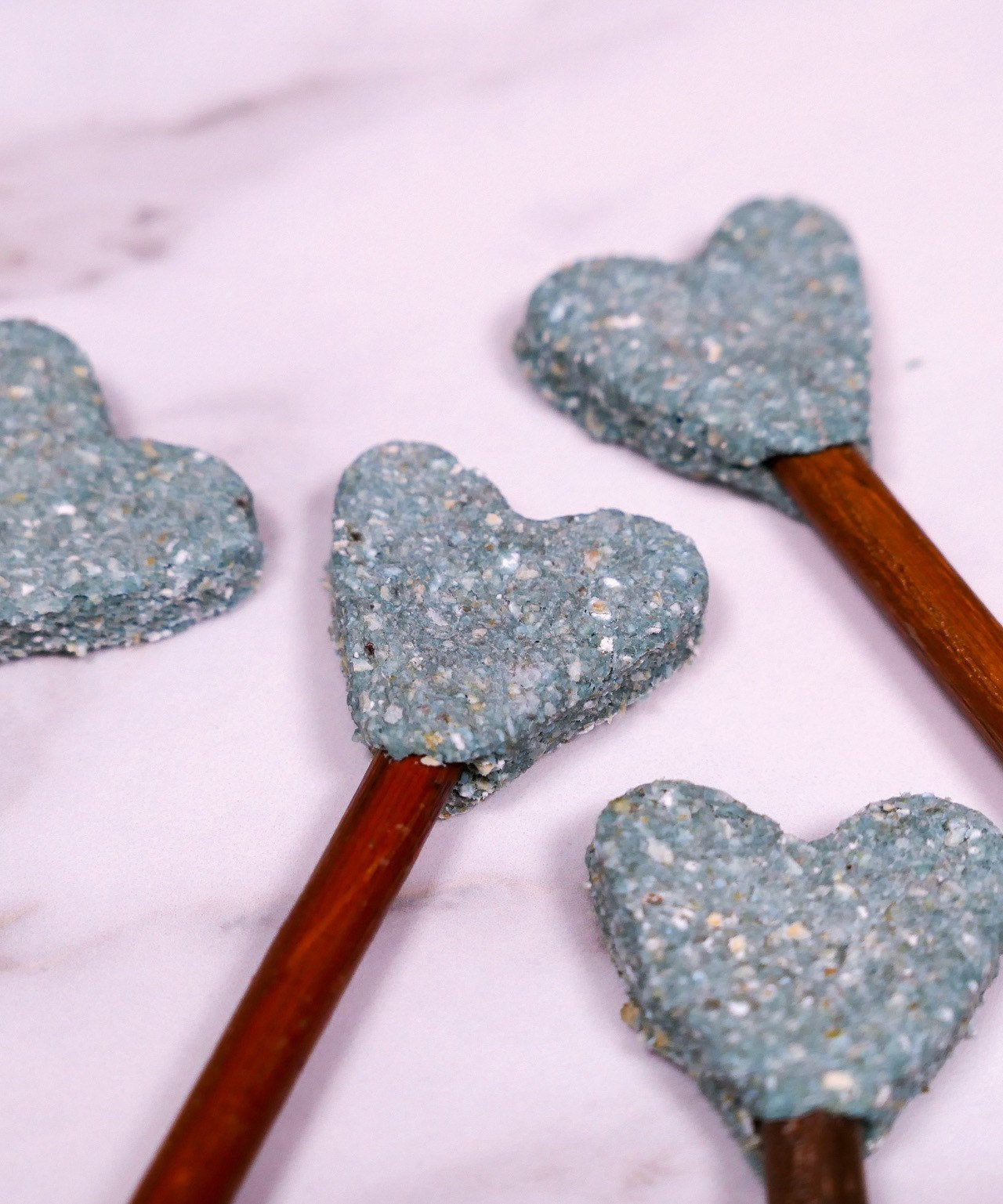 Blue Heart Pops Treat Bag