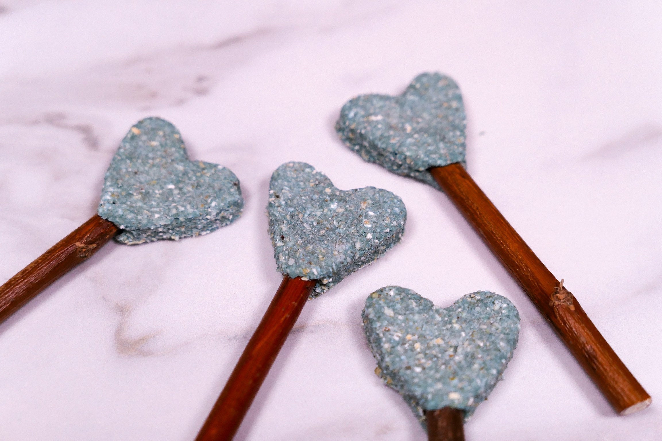 Blue Heart Pops Treat Bag