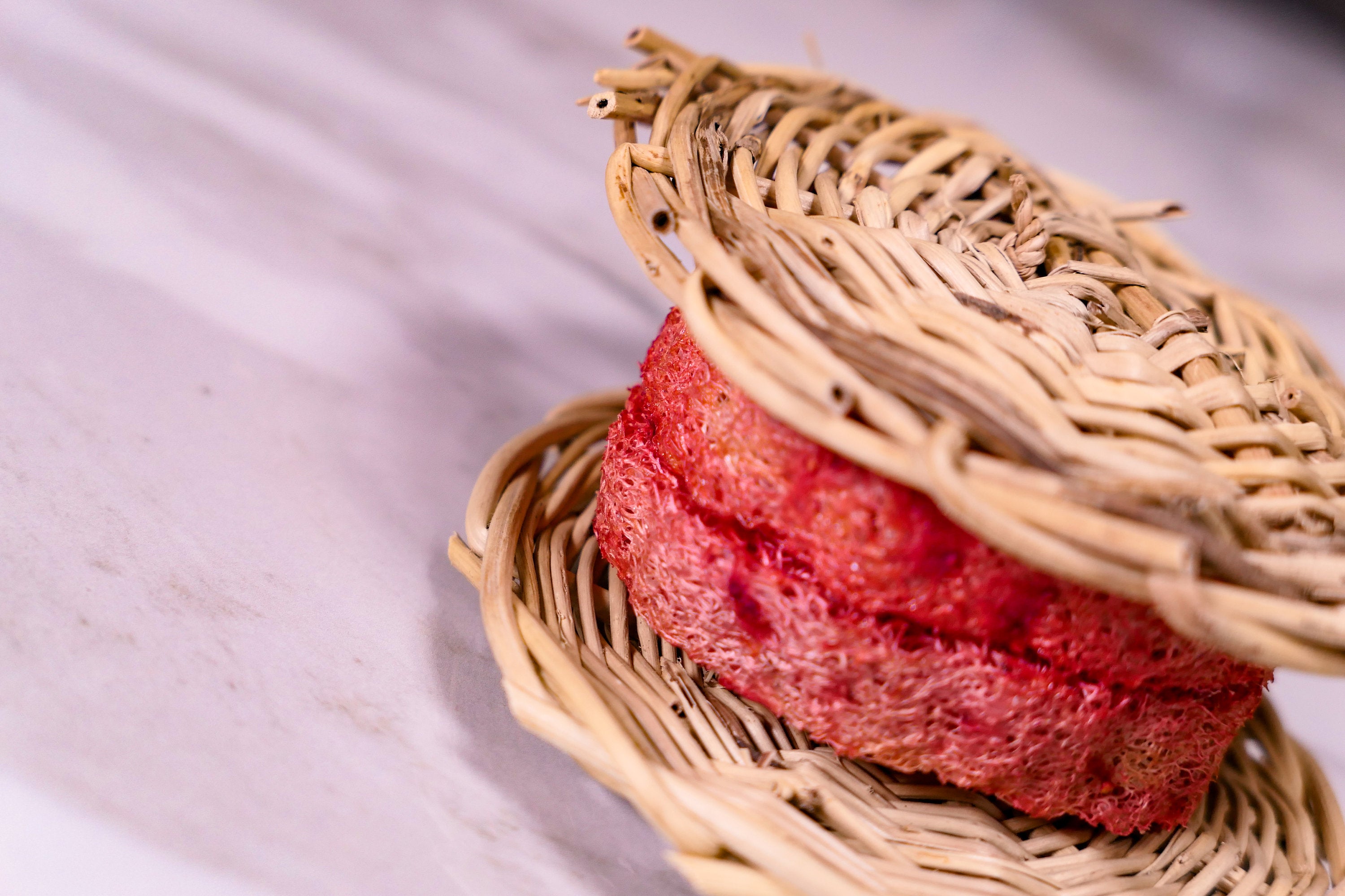 Loofah Macaroon Chew Toy