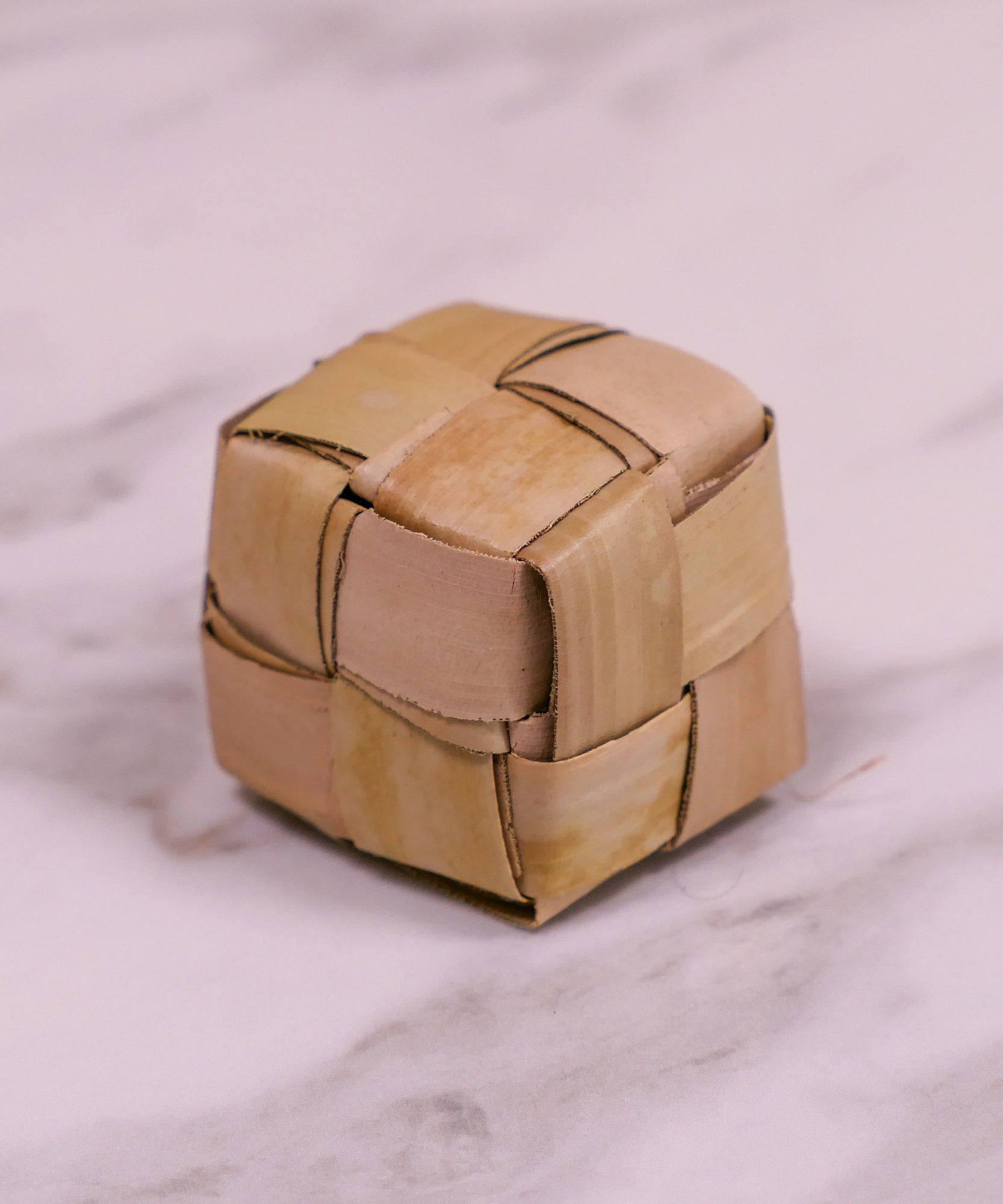 Palm Leaf Cube Chew Toy