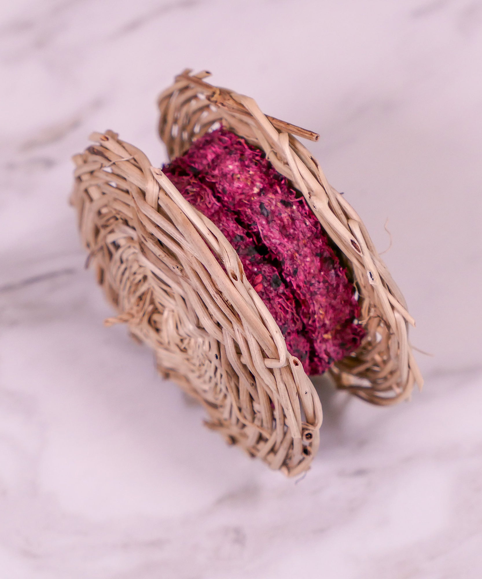 Berry Blast Loofah Macaroon Chew Toy