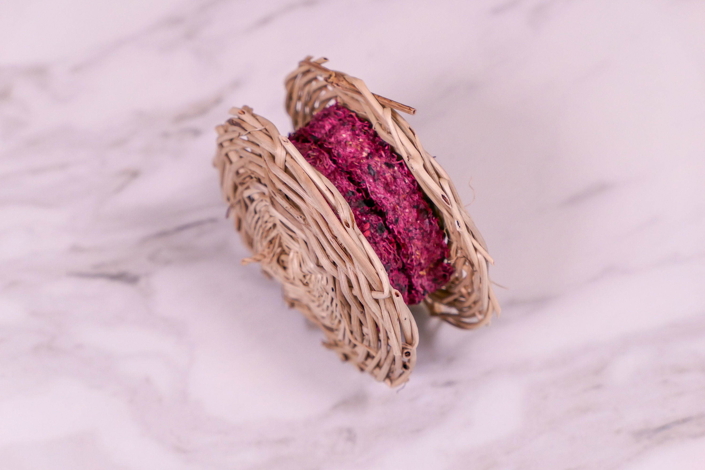 Berry Blast Loofah Macaroon Chew Toy