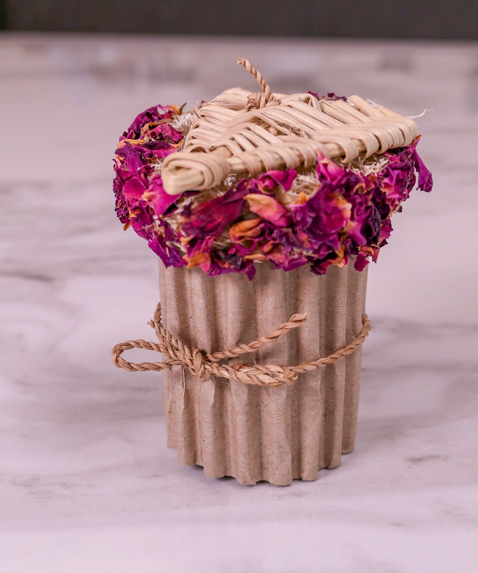 Rose Heart Cupcake Chew Toy