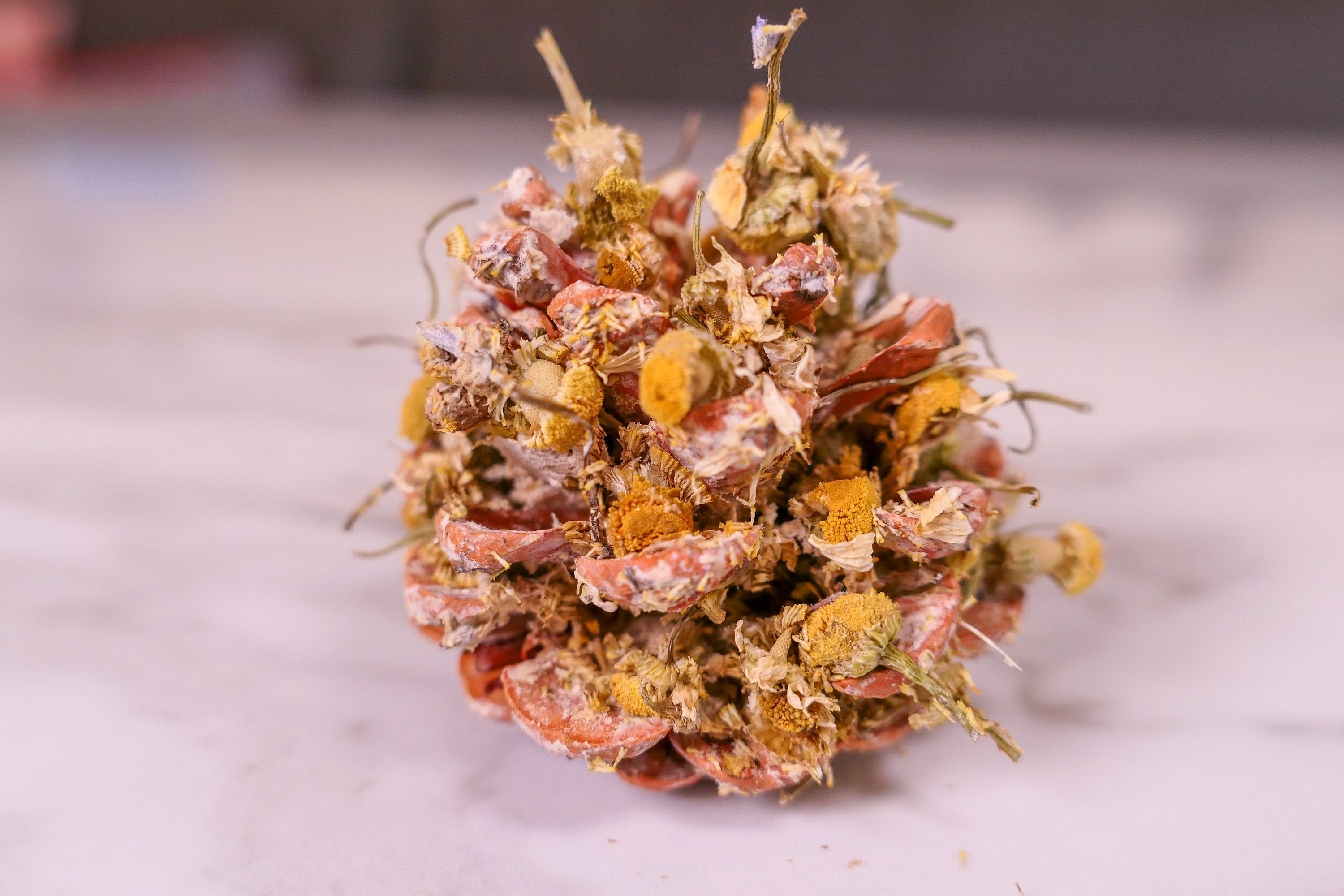 Floral Pine Cone Chew Toy