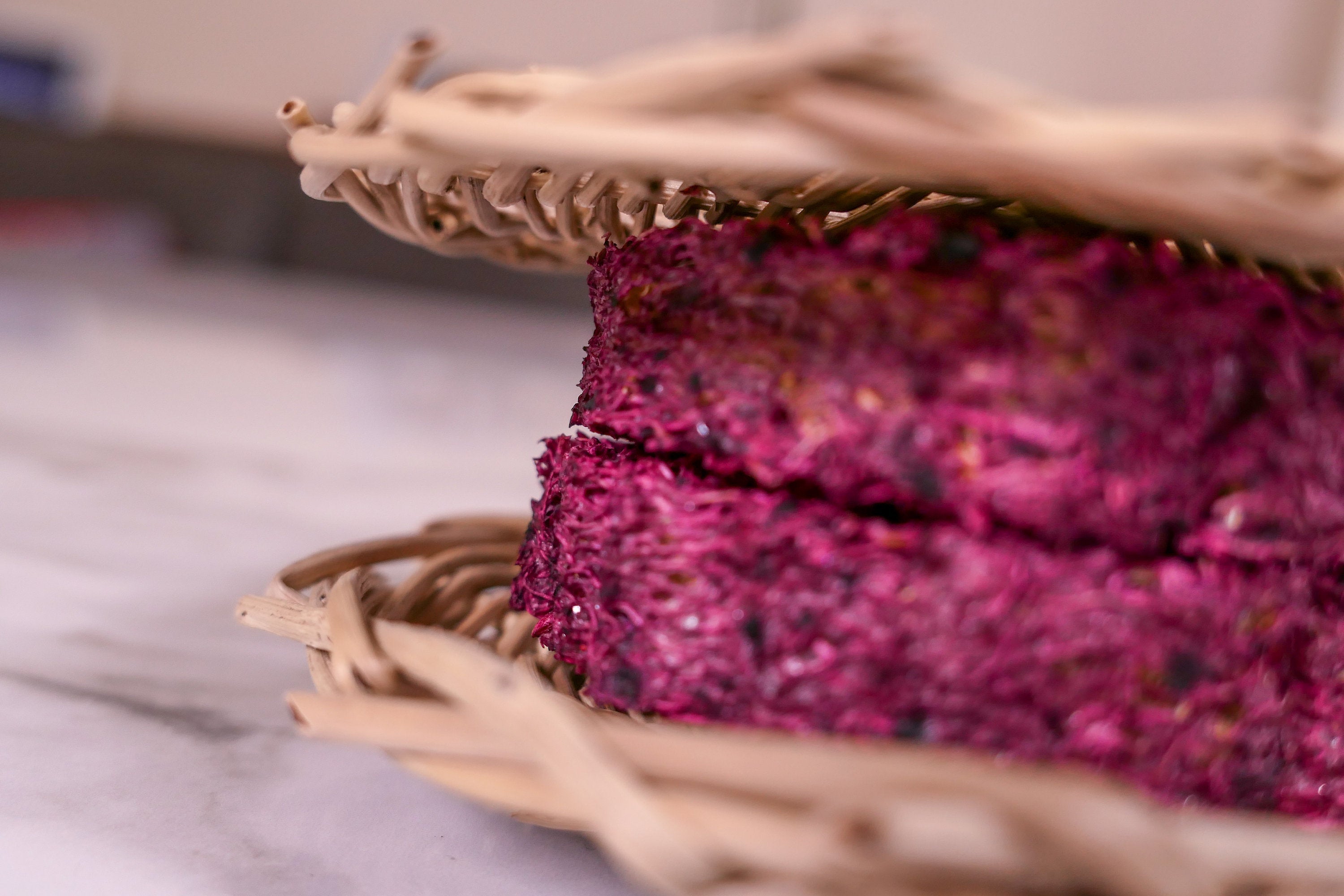 Berry Blast Loofah Macaroon Chew Toy