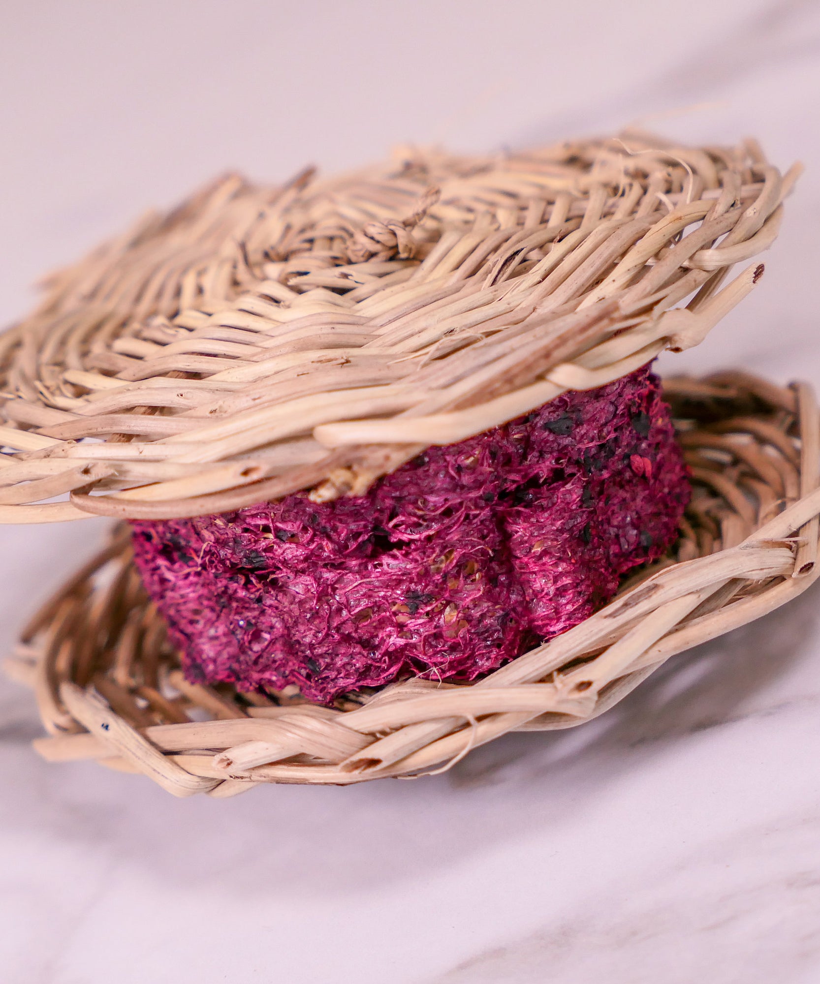 Berry Blast Loofah Macaroon Chew Toy