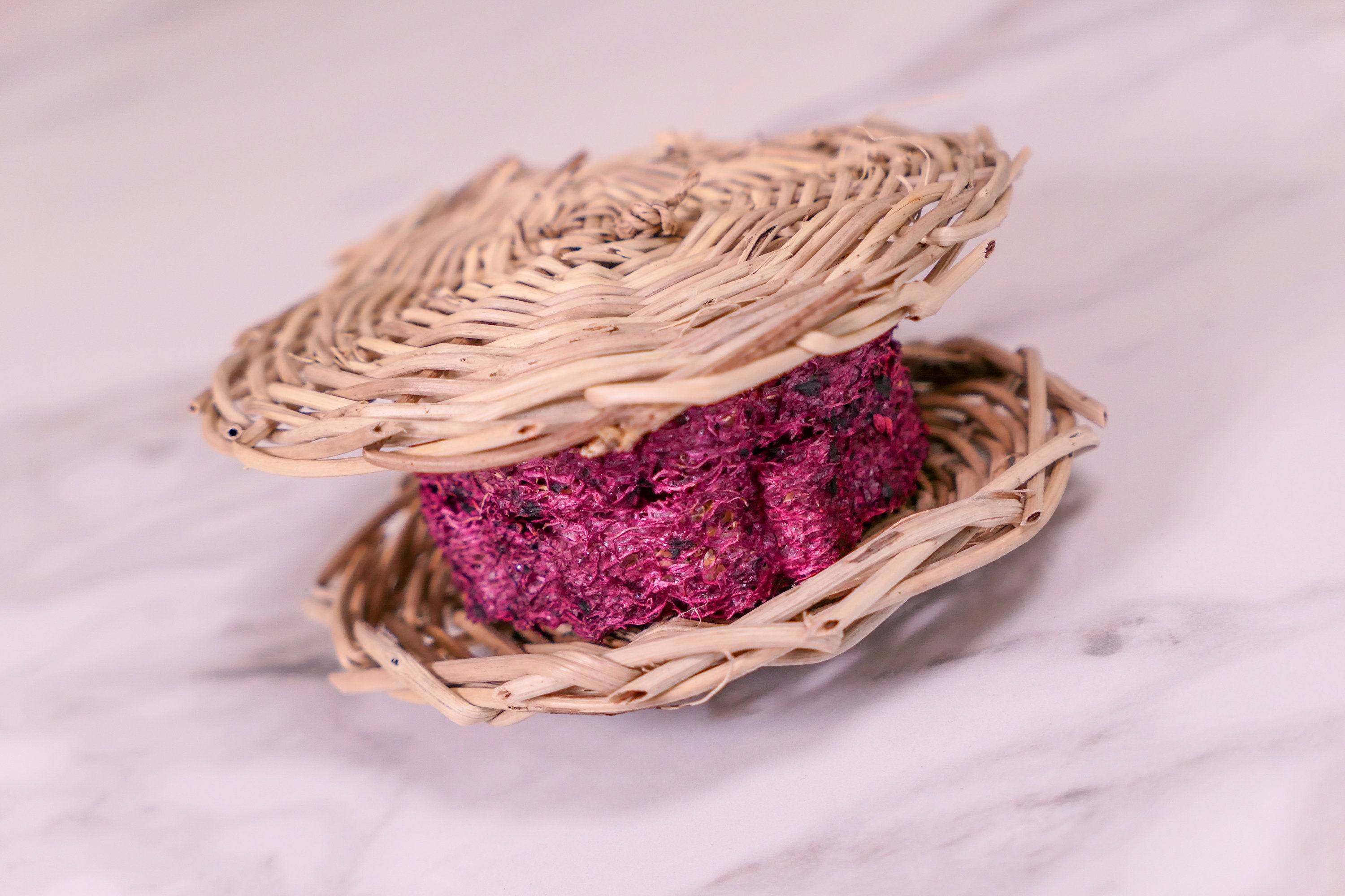 Berry Blast Loofah Macaroon Chew Toy