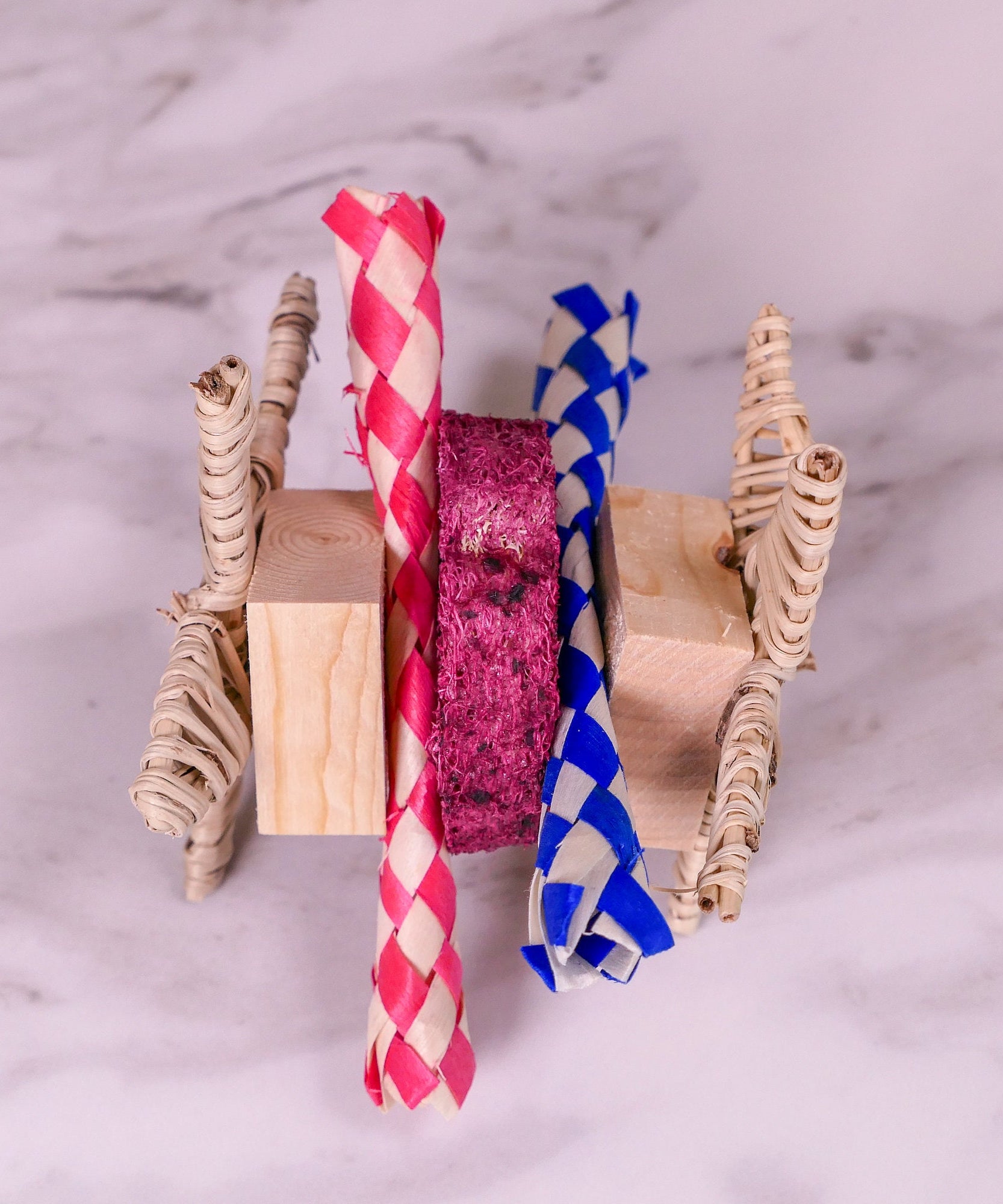 Star Loofah Trap Chew Toy