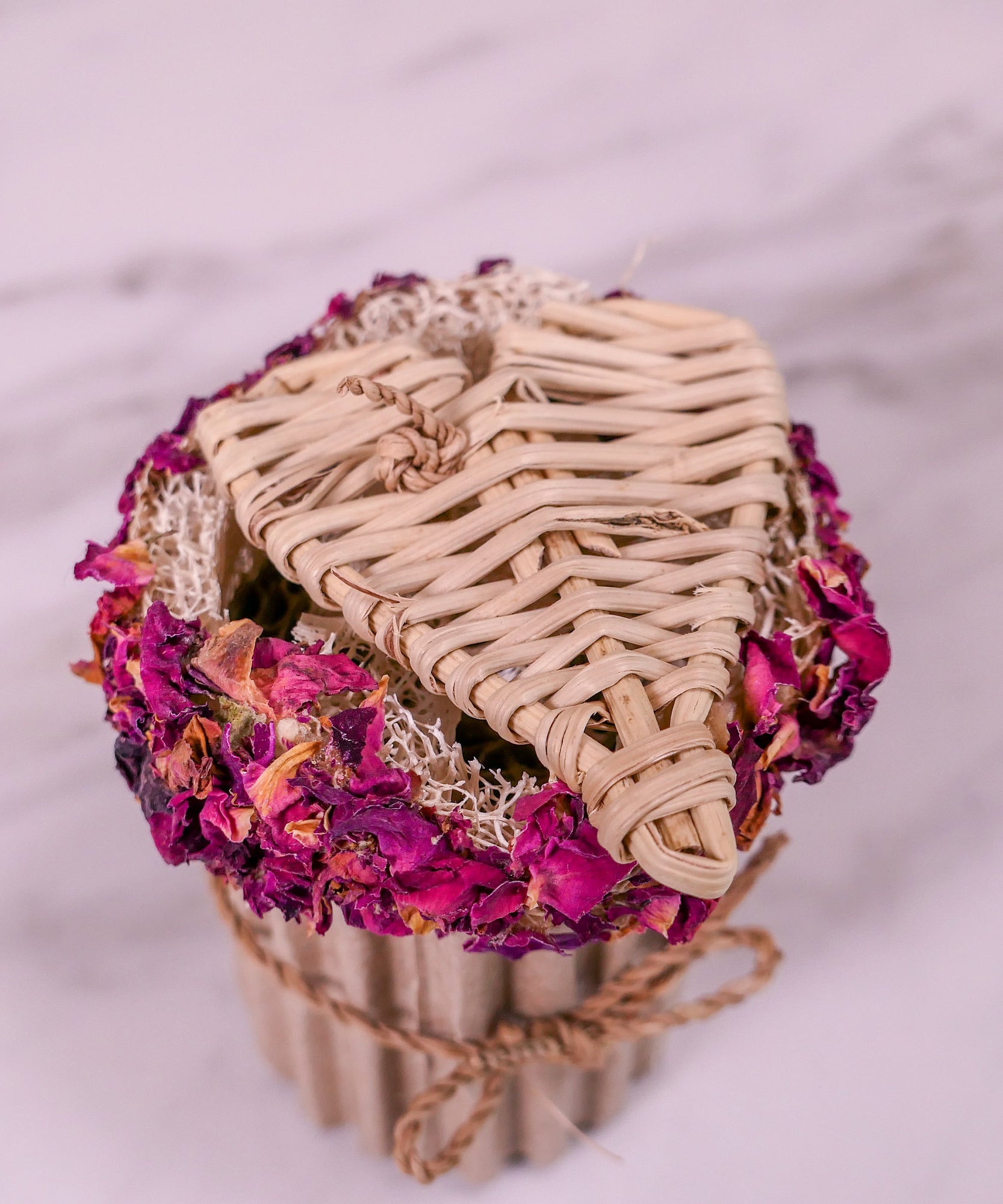 Rose Heart Cupcake Chew Toy