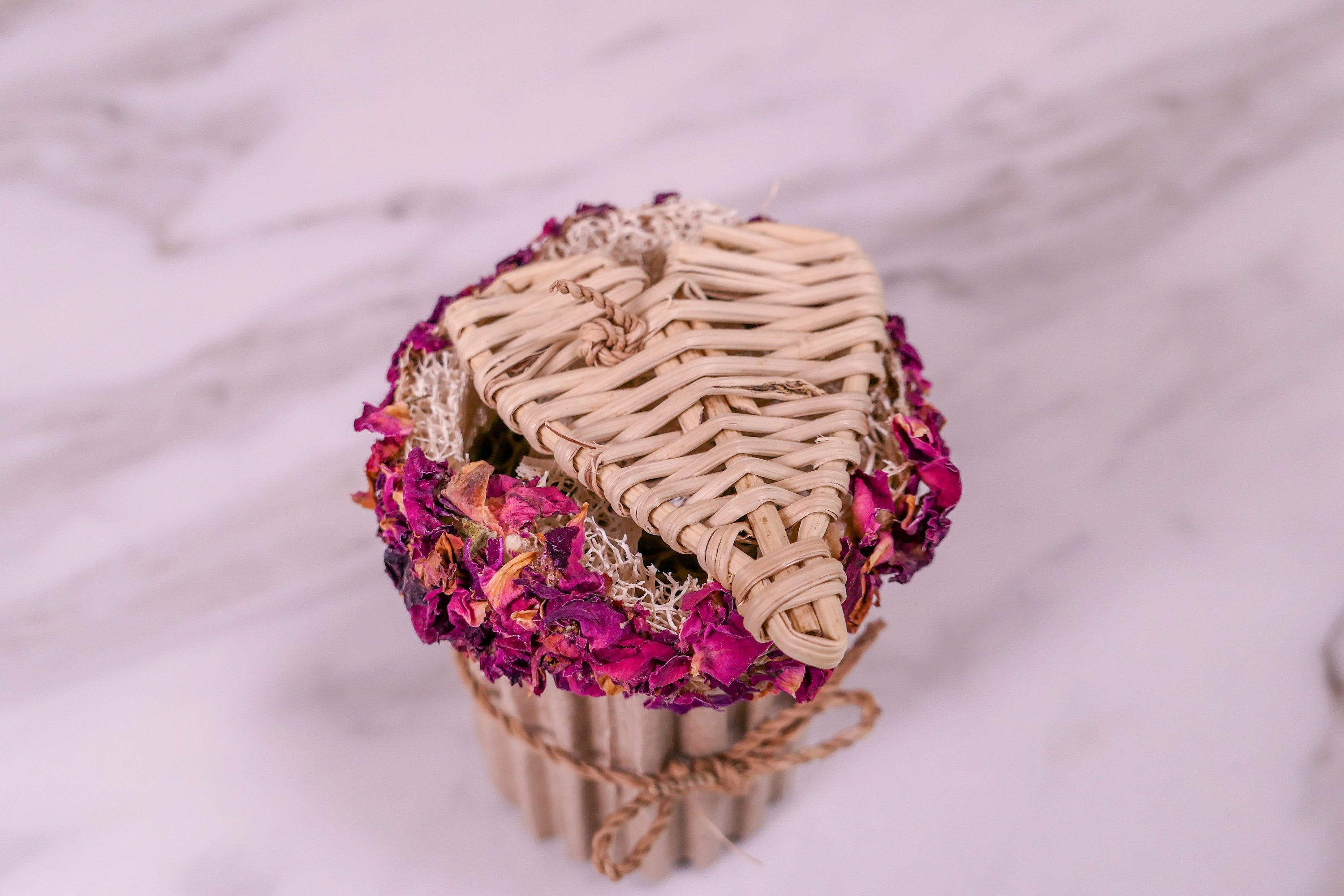 Rose Heart Cupcake Chew Toy