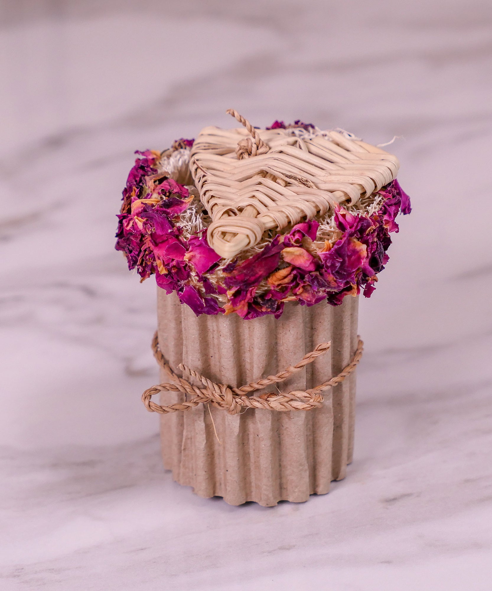 Rose Heart Cupcake Chew Toy