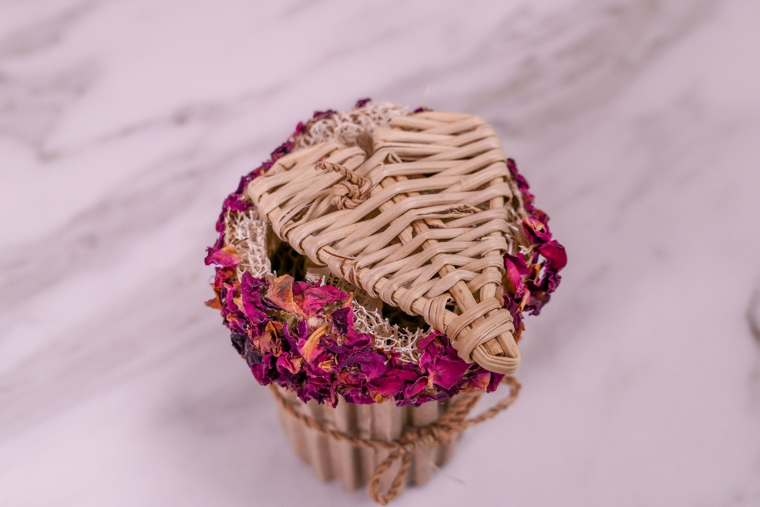 Rose Heart Cupcake Chew Toy