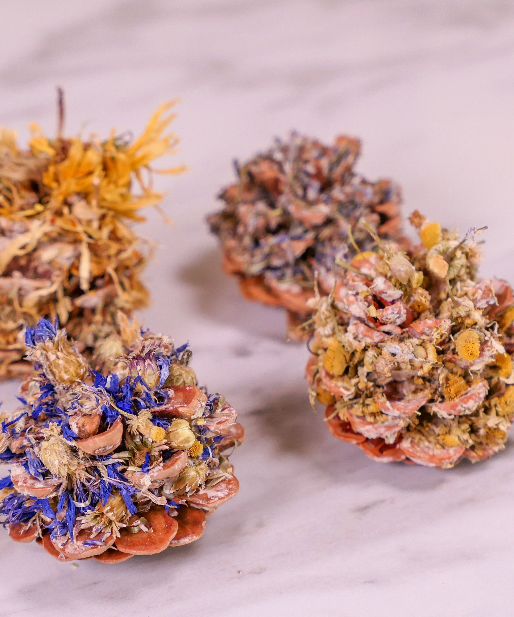 Floral Pine Cone Chew Toy