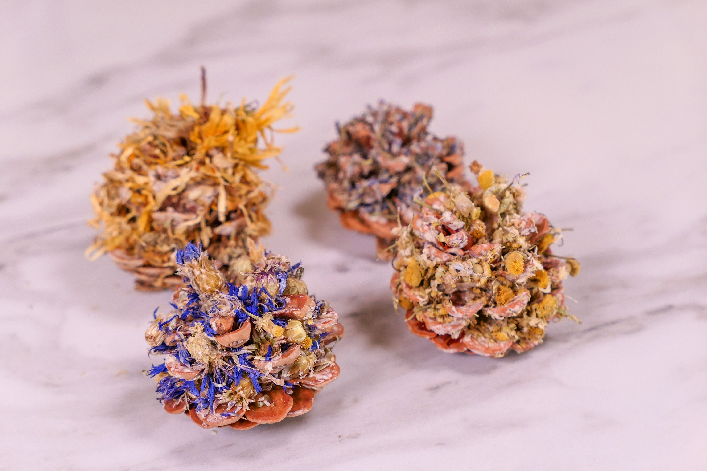 Floral Pine Cone Chew Toy