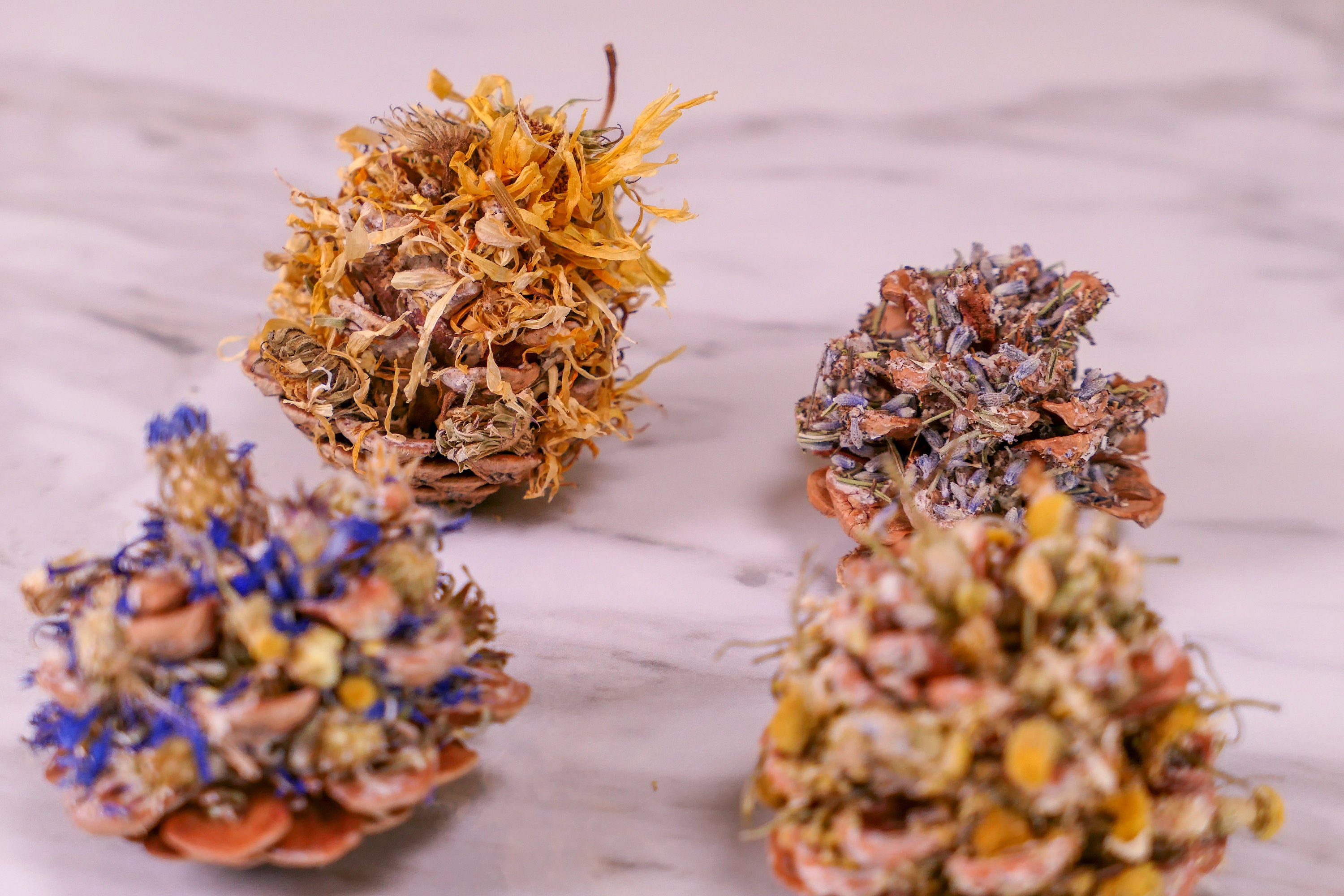 Floral Pine Cone Chew Toy